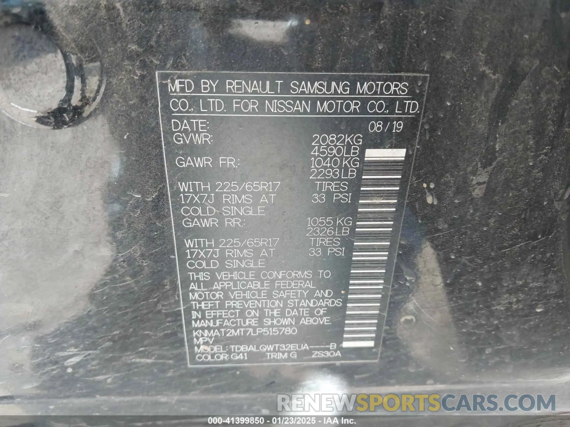 9 Photograph of a damaged car KNMAT2MT7LP515780 NISSAN ROGUE 2020
