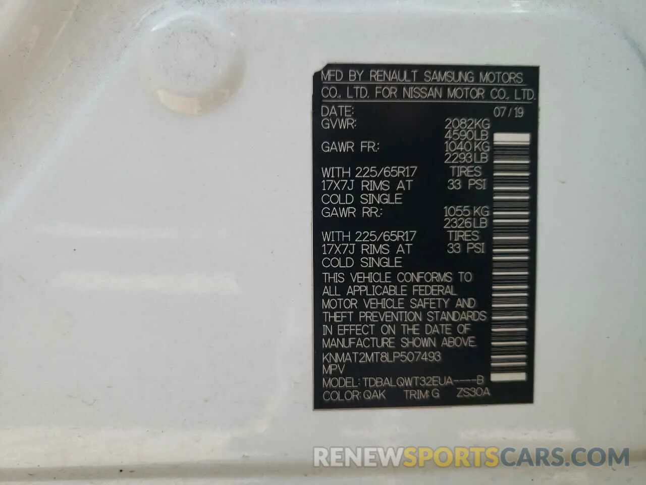 13 Фотография поврежденного автомобиля KNMAT2MT8LP507493 NISSAN ROGUE 2020