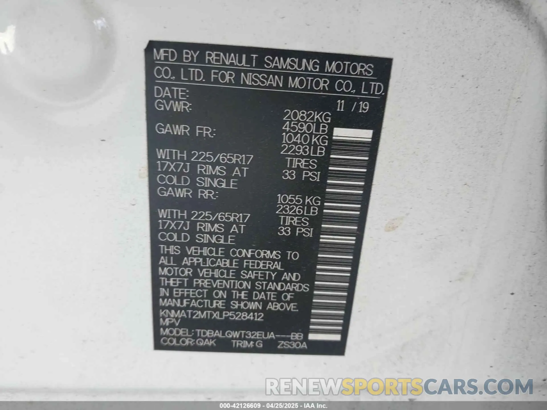 9 Photograph of a damaged car KNMAT2MTXLP528412 NISSAN ROGUE 2020