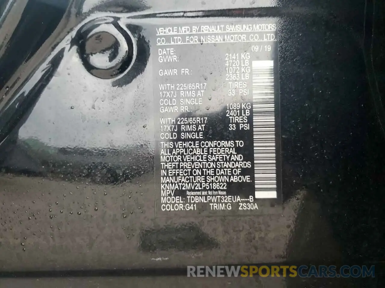 16 Фотография поврежденного автомобиля KNMAT2MV2LP518622 NISSAN ROGUE 2020