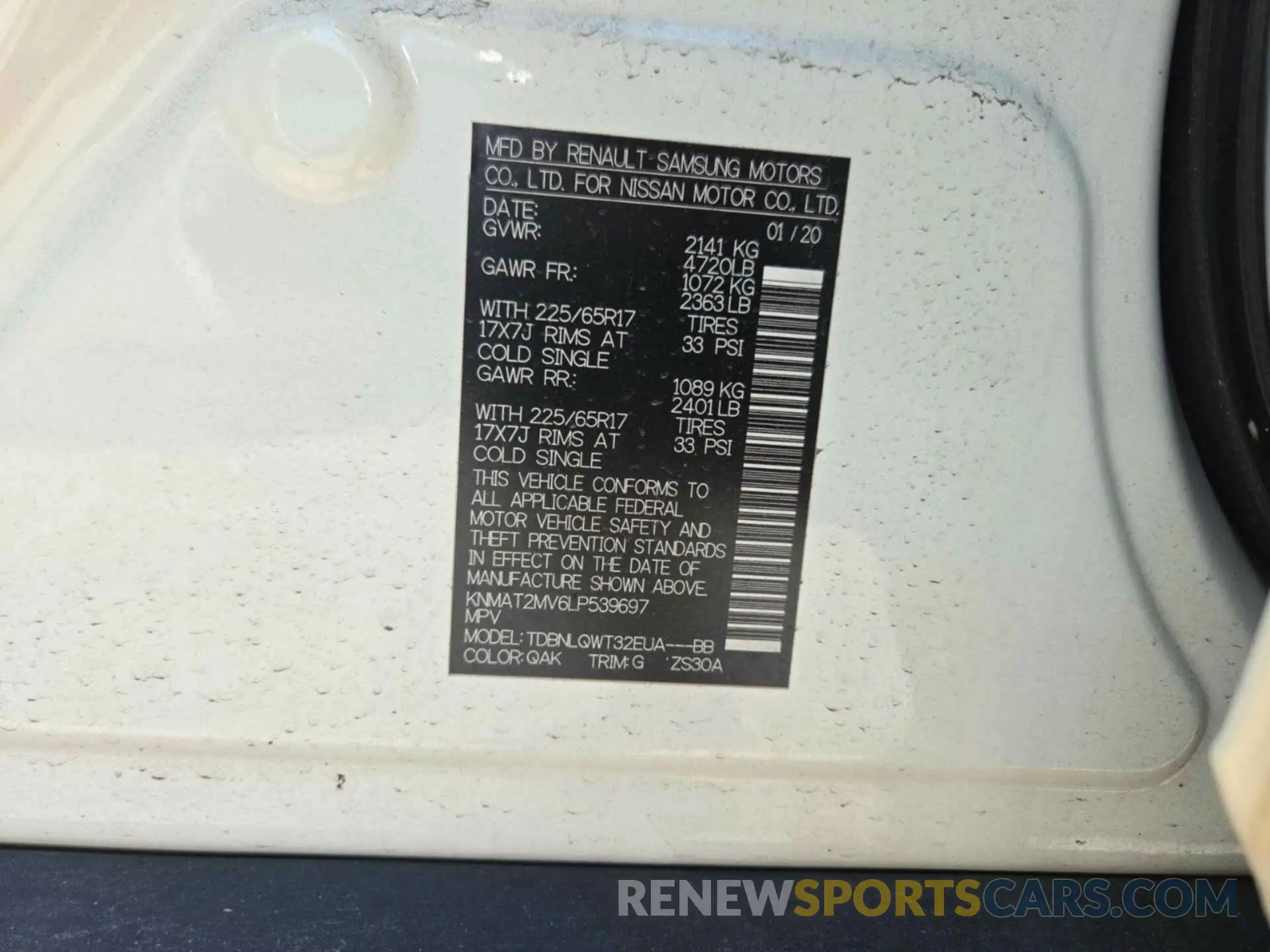 26 Photograph of a damaged car KNMAT2MV6LP539697 NISSAN ROGUE 2020