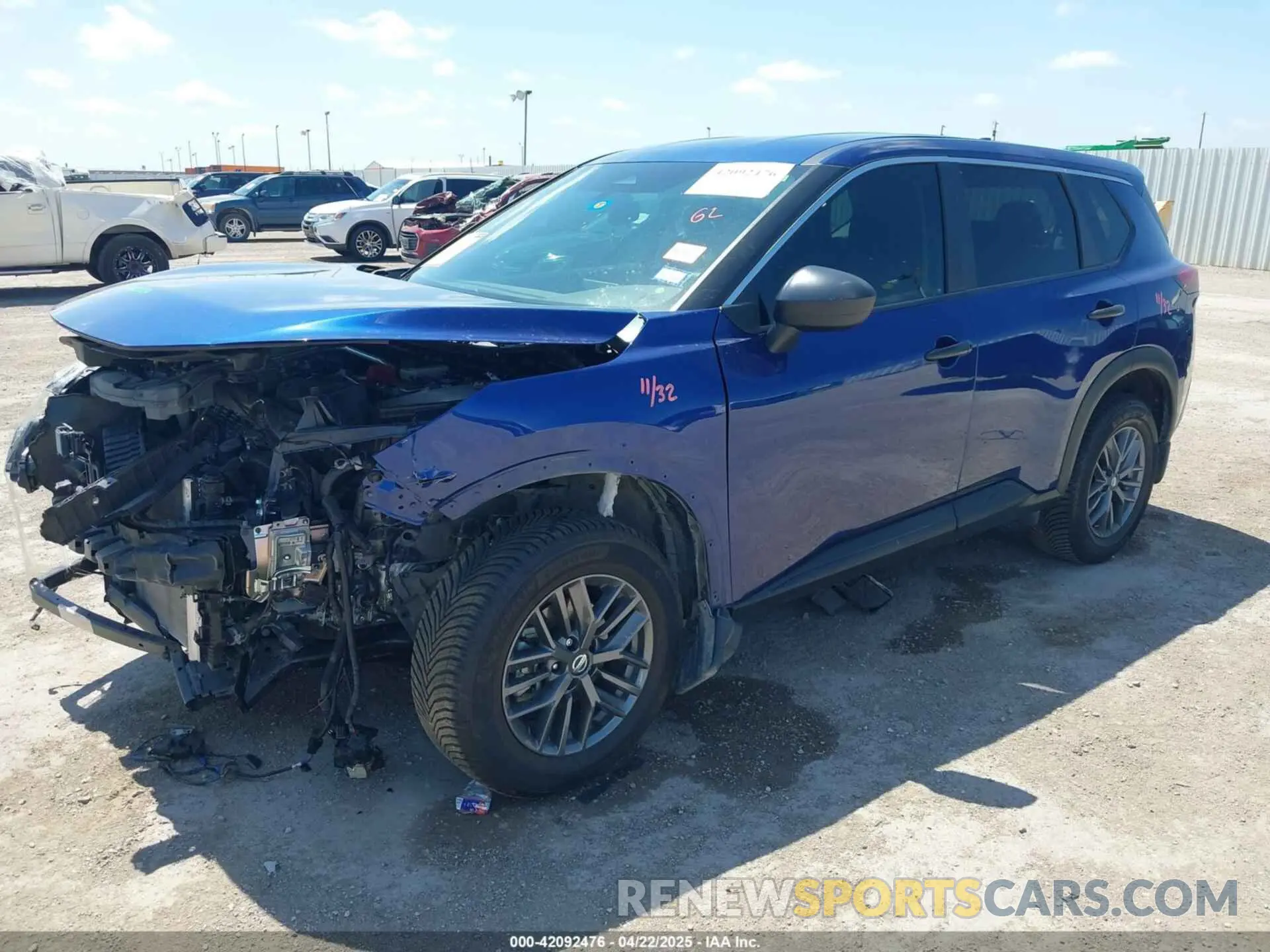 2 Photograph of a damaged car 5N1AT3AA9MC683594 NISSAN ROGUE 2021