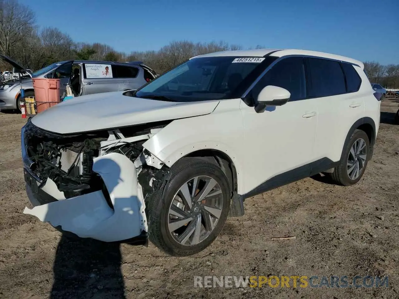 1 Photograph of a damaged car 5N1AT3BA1MC675472 NISSAN ROGUE 2021
