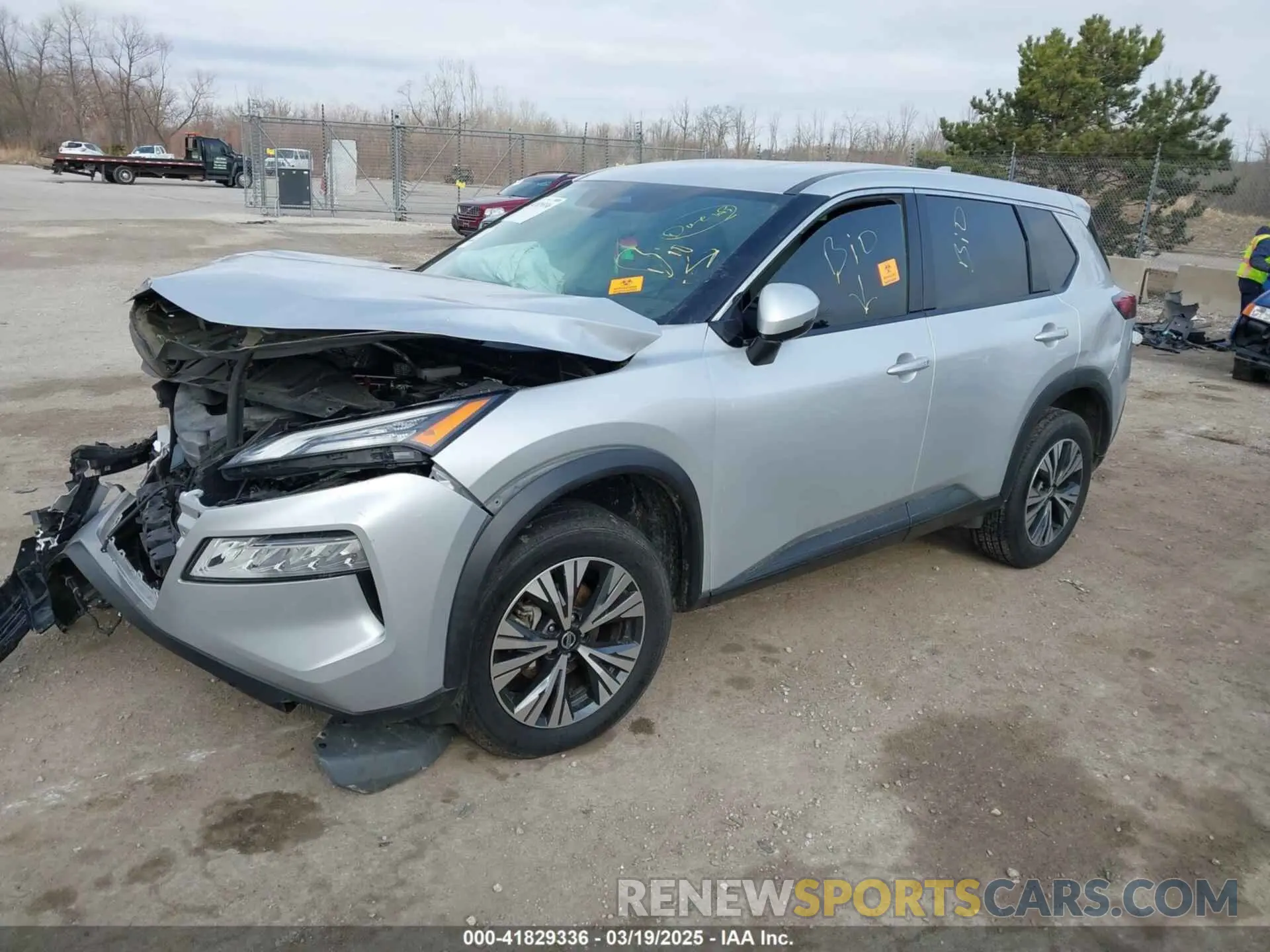 2 Photograph of a damaged car 5N1AT3BA3MC765707 NISSAN ROGUE 2021