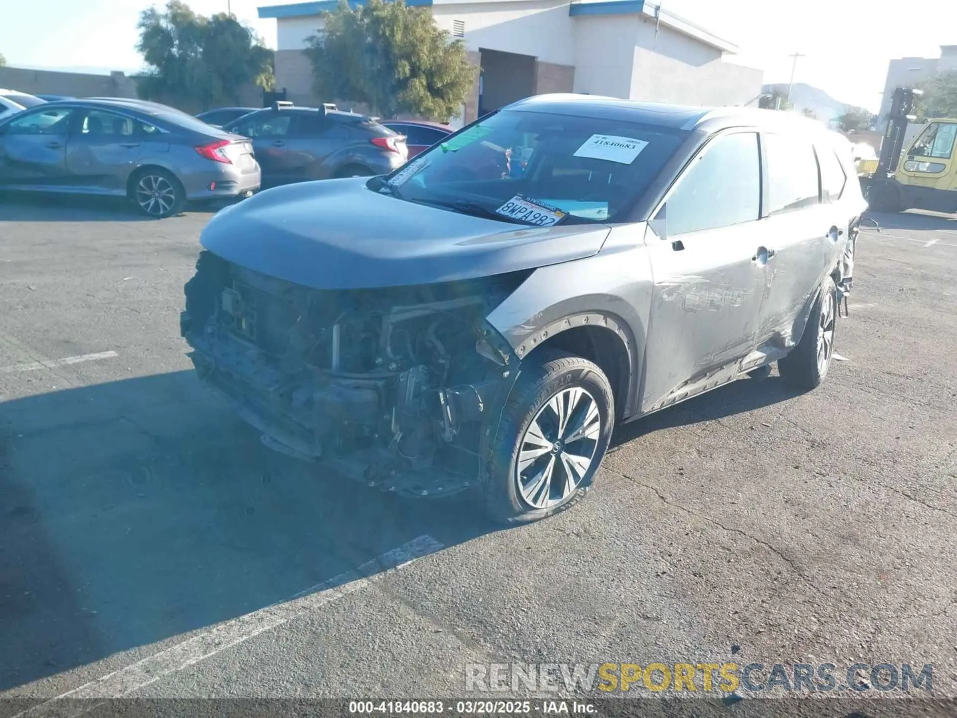 2 Photograph of a damaged car 5N1AT3BA5MC766020 NISSAN ROGUE 2021