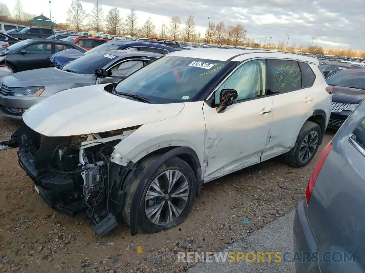 1 Photograph of a damaged car 5N1AT3BA5MC823252 NISSAN ROGUE 2021