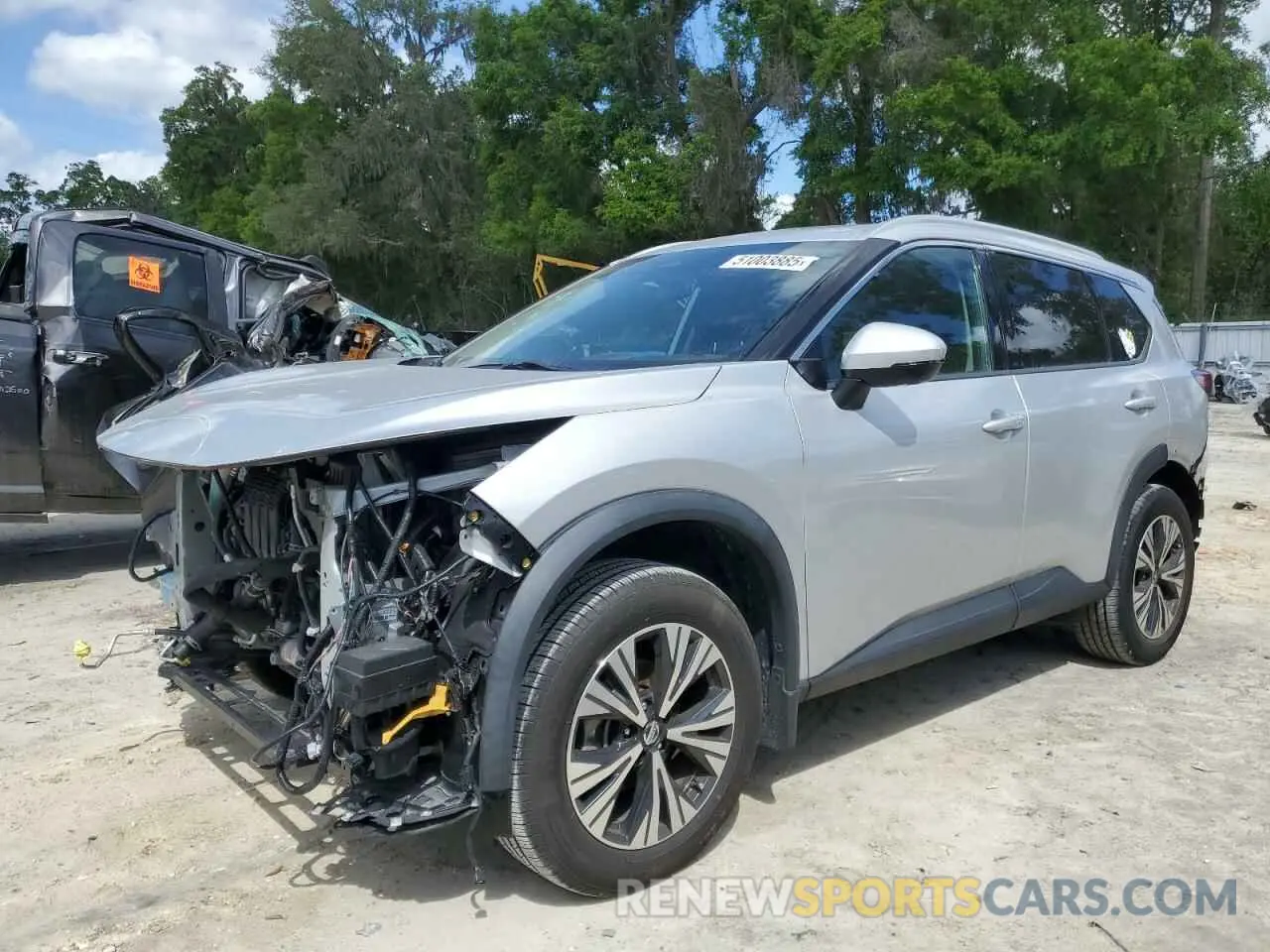 1 Photograph of a damaged car 5N1AT3BA6MC754314 NISSAN ROGUE 2021