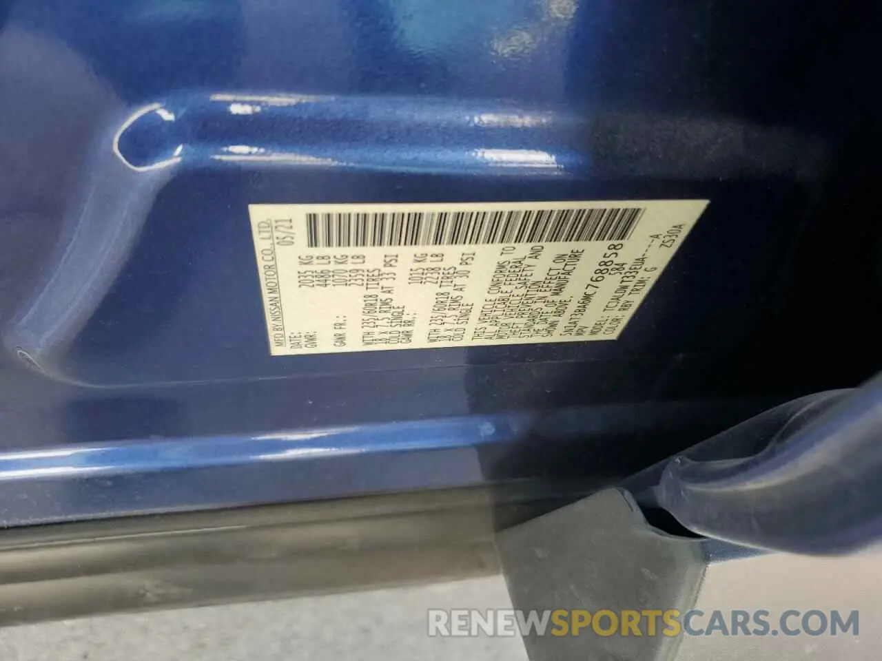 14 Photograph of a damaged car 5N1AT3BA6MC768858 NISSAN ROGUE 2021