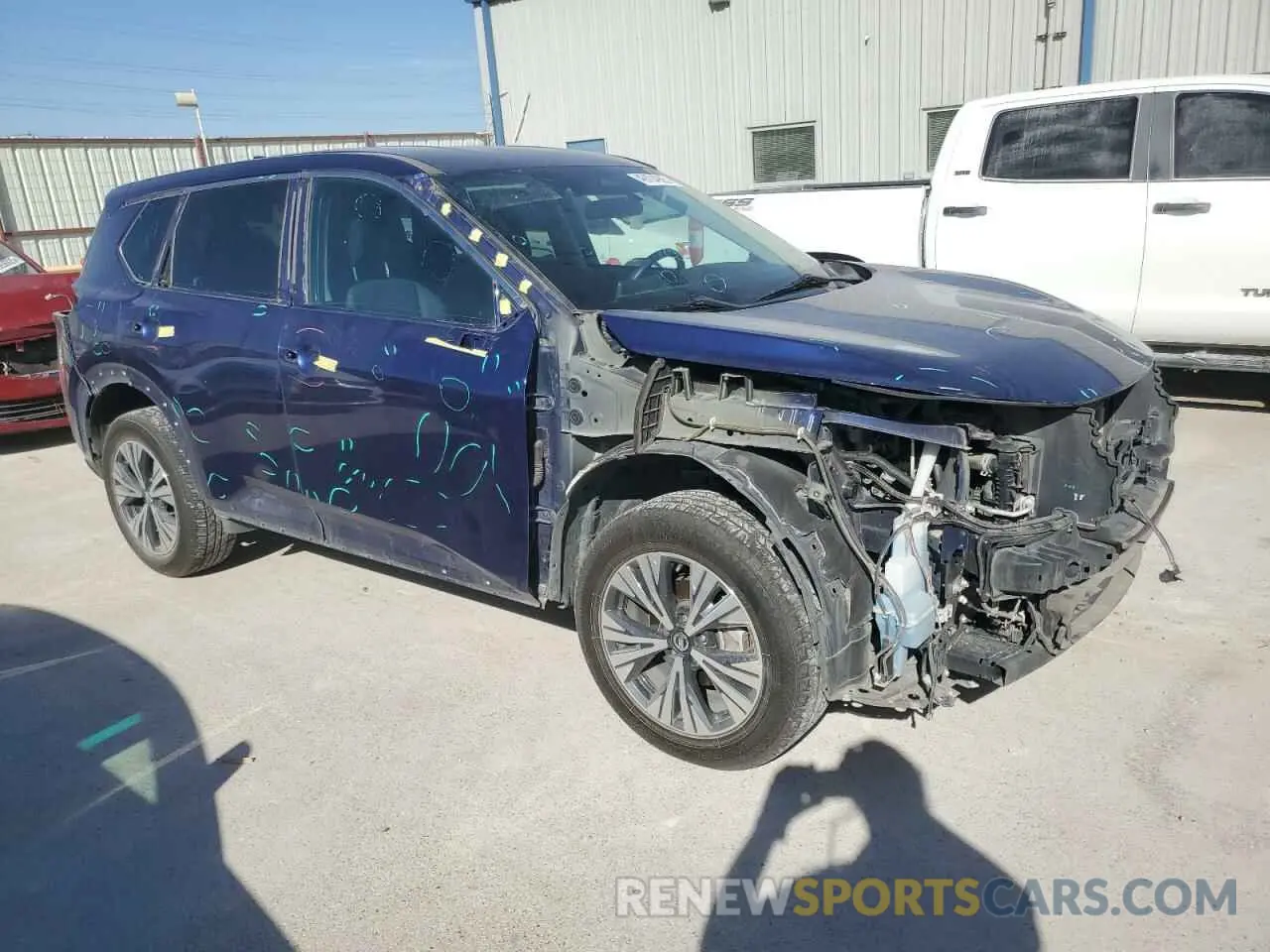 4 Photograph of a damaged car 5N1AT3BA6MC768858 NISSAN ROGUE 2021