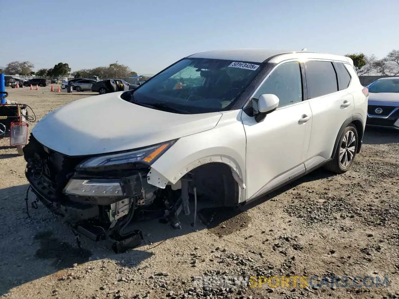 1 Photograph of a damaged car 5N1AT3BA6MC801390 NISSAN ROGUE 2021