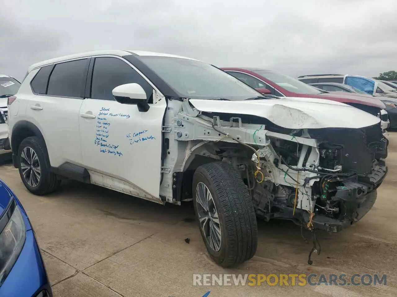 4 Photograph of a damaged car 5N1AT3BA6MC808033 NISSAN ROGUE 2021