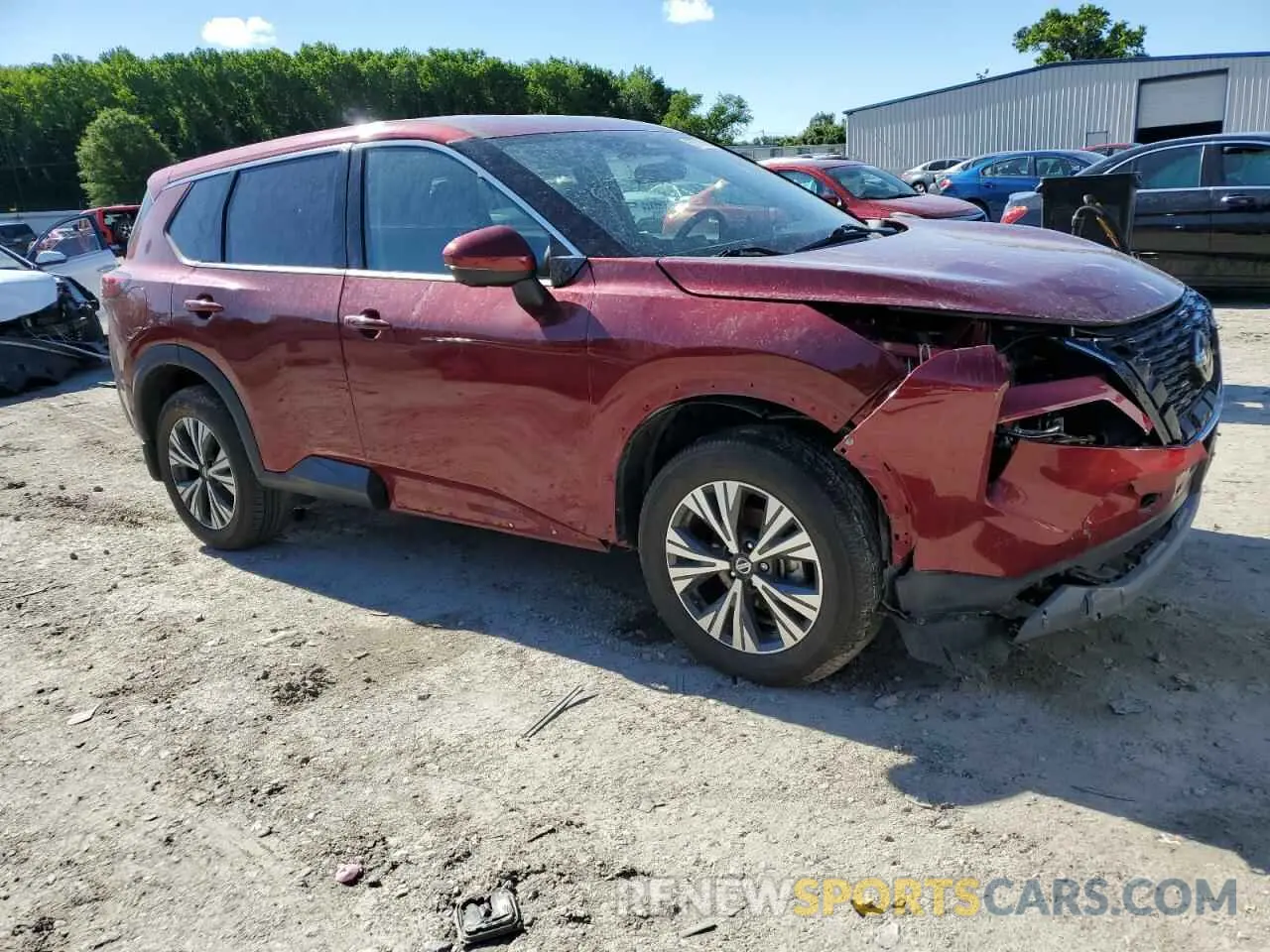 4 Photograph of a damaged car 5N1AT3BA6MC828525 NISSAN ROGUE 2021