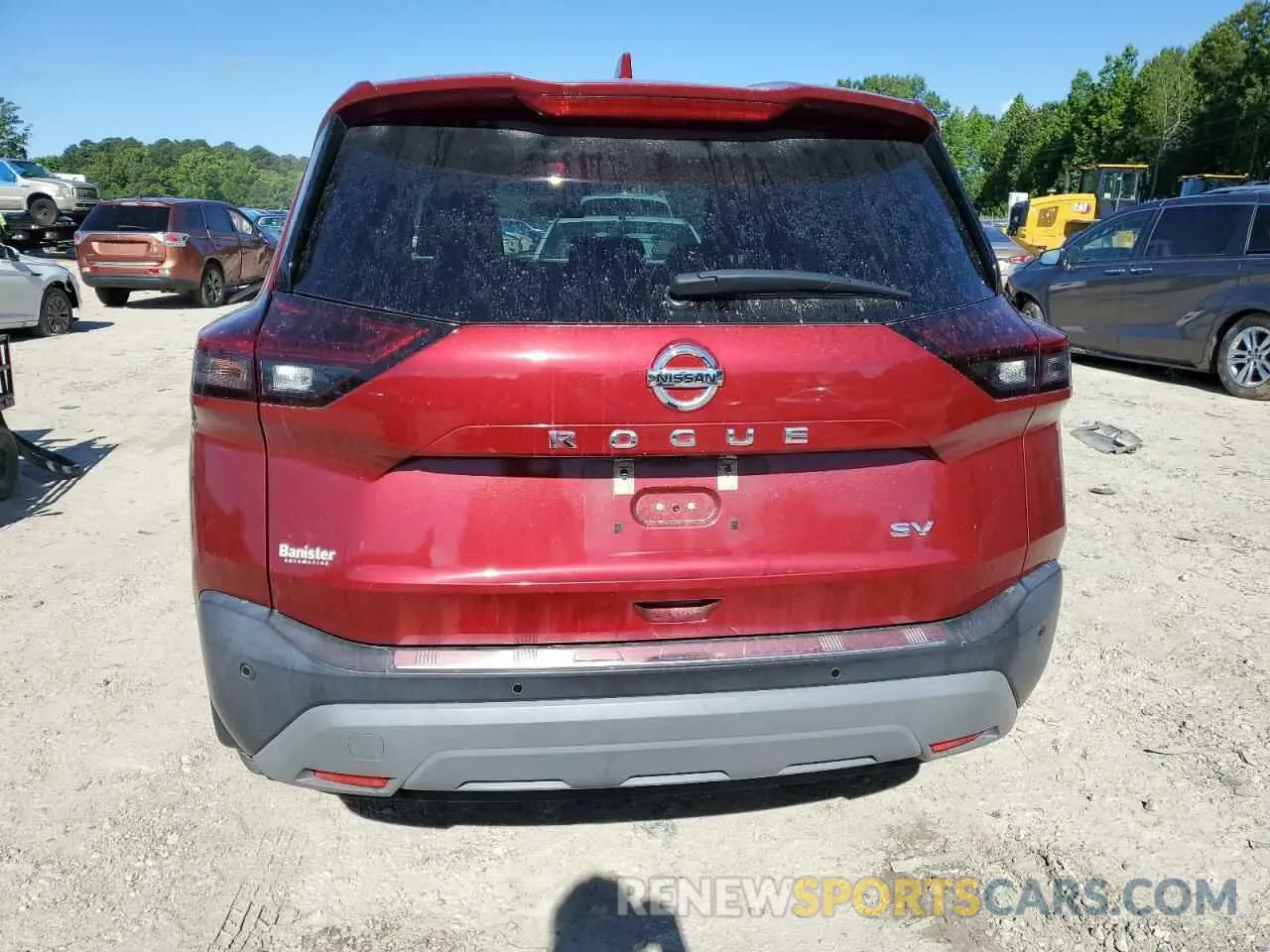 6 Photograph of a damaged car 5N1AT3BA6MC828525 NISSAN ROGUE 2021