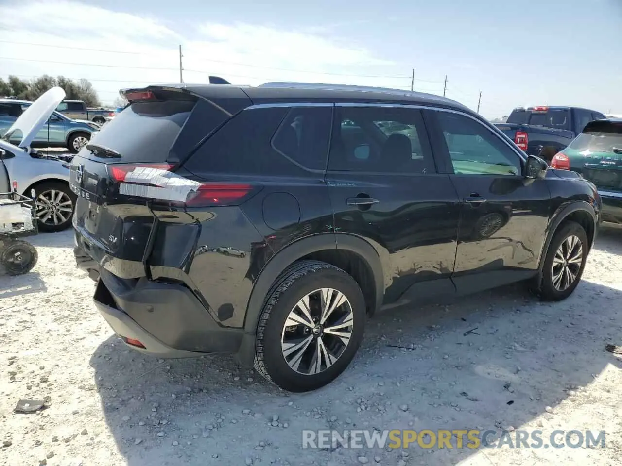 3 Photograph of a damaged car 5N1AT3BA7MC686668 NISSAN ROGUE 2021