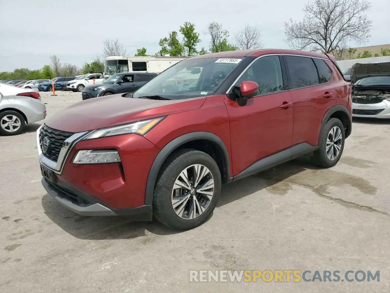 1 Photograph of a damaged car 5N1AT3BA7MC777651 NISSAN ROGUE 2021