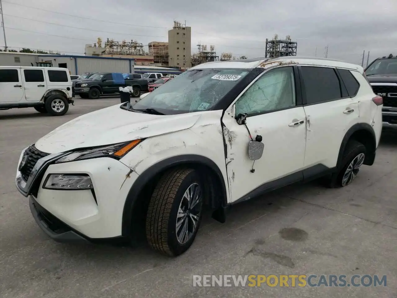 1 Photograph of a damaged car 5N1AT3BA7MC788486 NISSAN ROGUE 2021