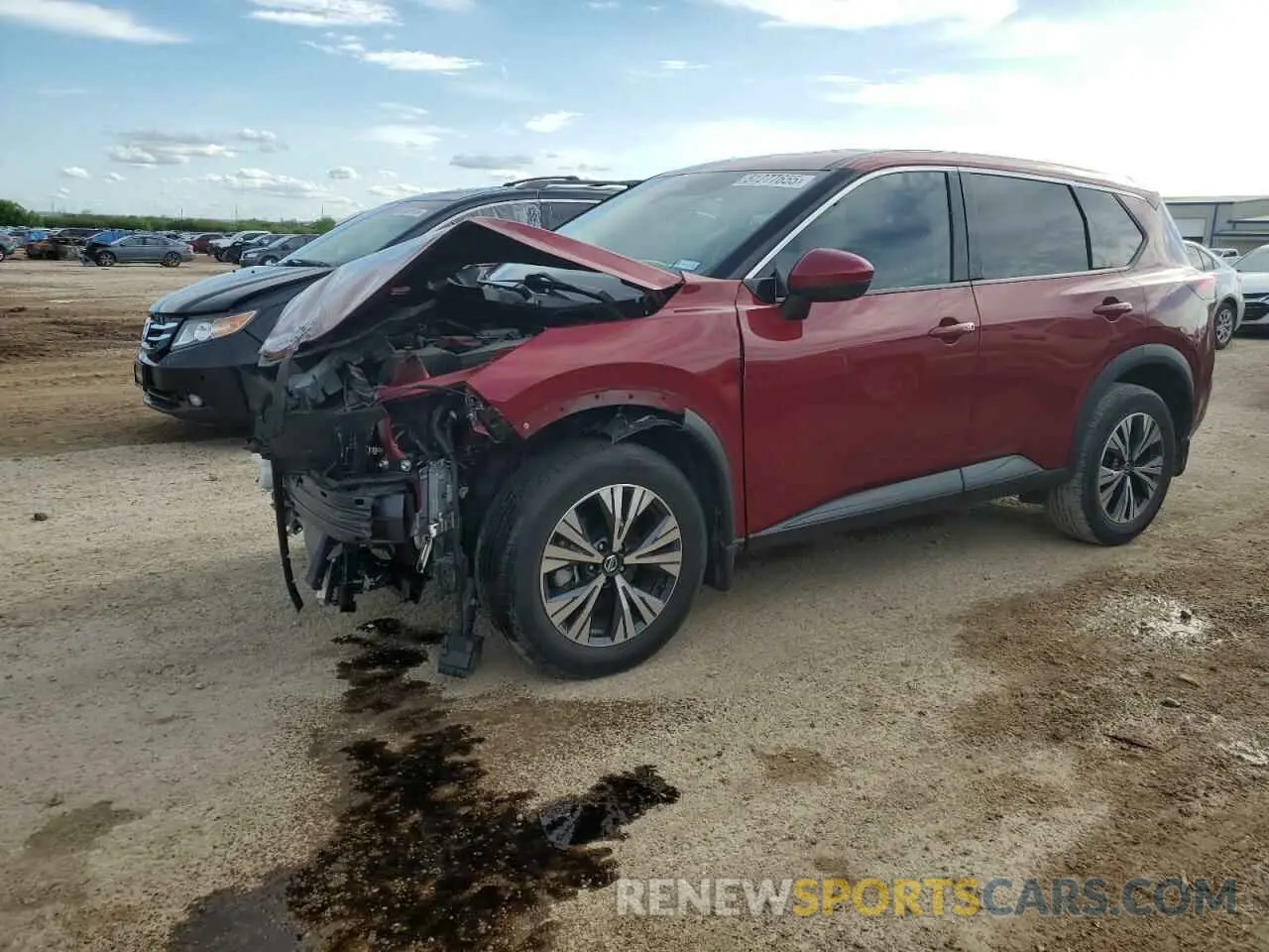 1 Photograph of a damaged car 5N1AT3BA8MC682161 NISSAN ROGUE 2021