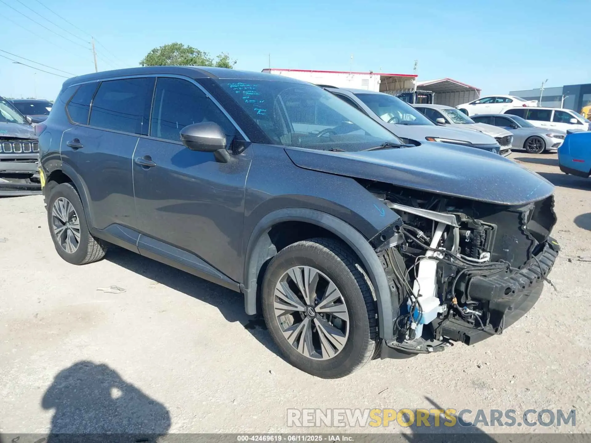 1 Photograph of a damaged car 5N1AT3BA8MC706460 NISSAN ROGUE 2021