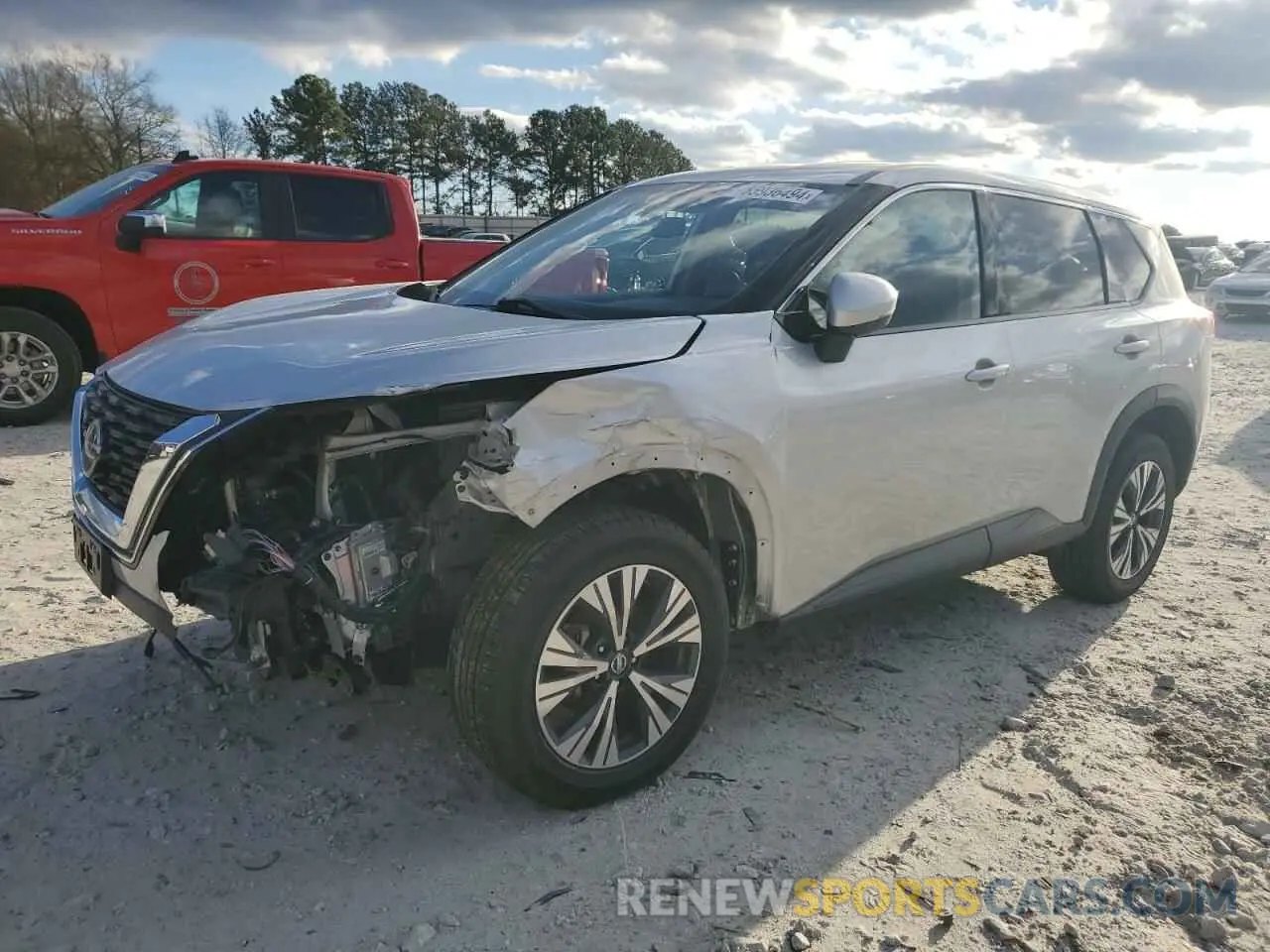 1 Photograph of a damaged car 5N1AT3BA8MC729530 NISSAN ROGUE 2021