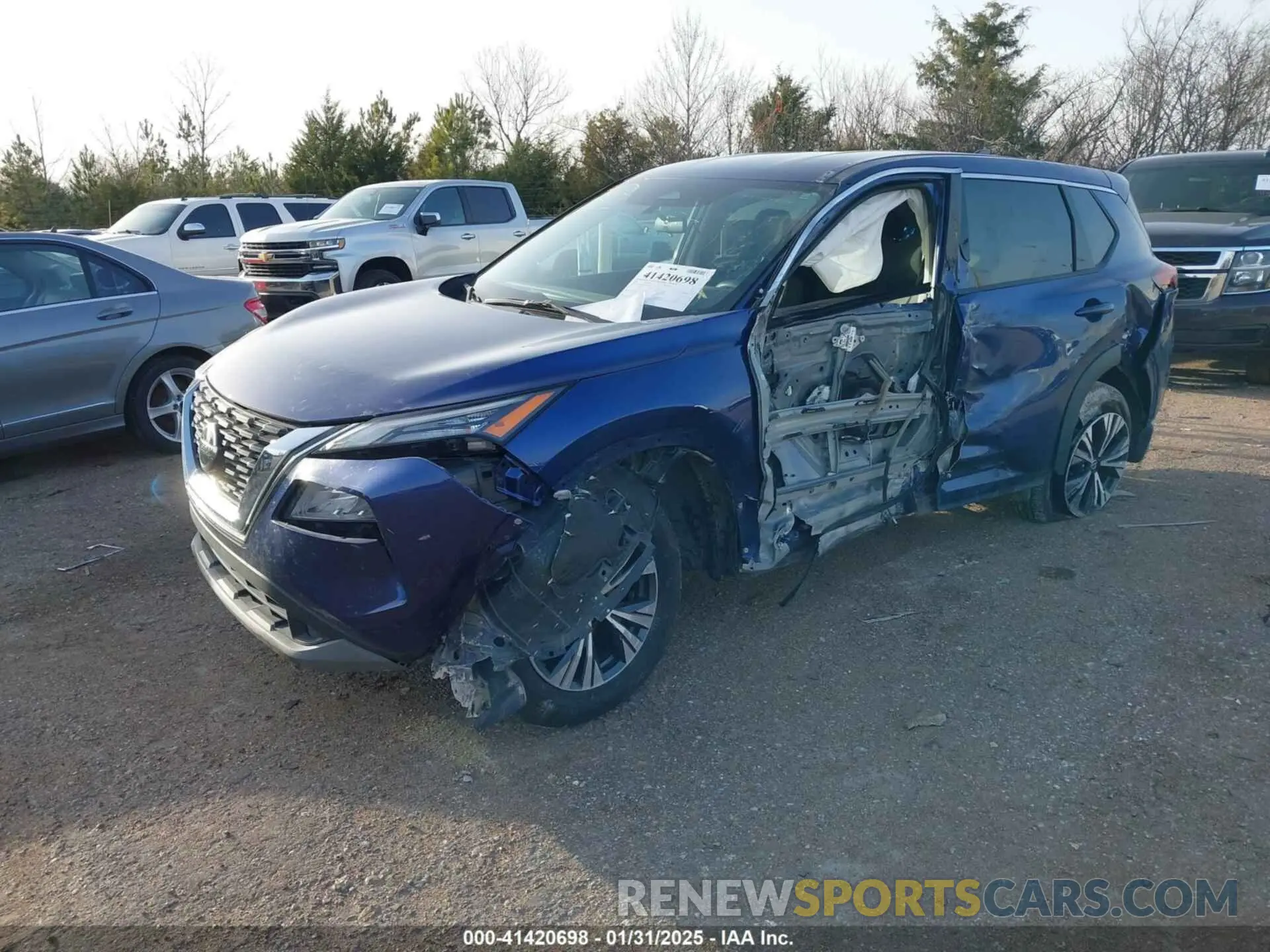 2 Photograph of a damaged car 5N1AT3BA8MC822161 NISSAN ROGUE 2021
