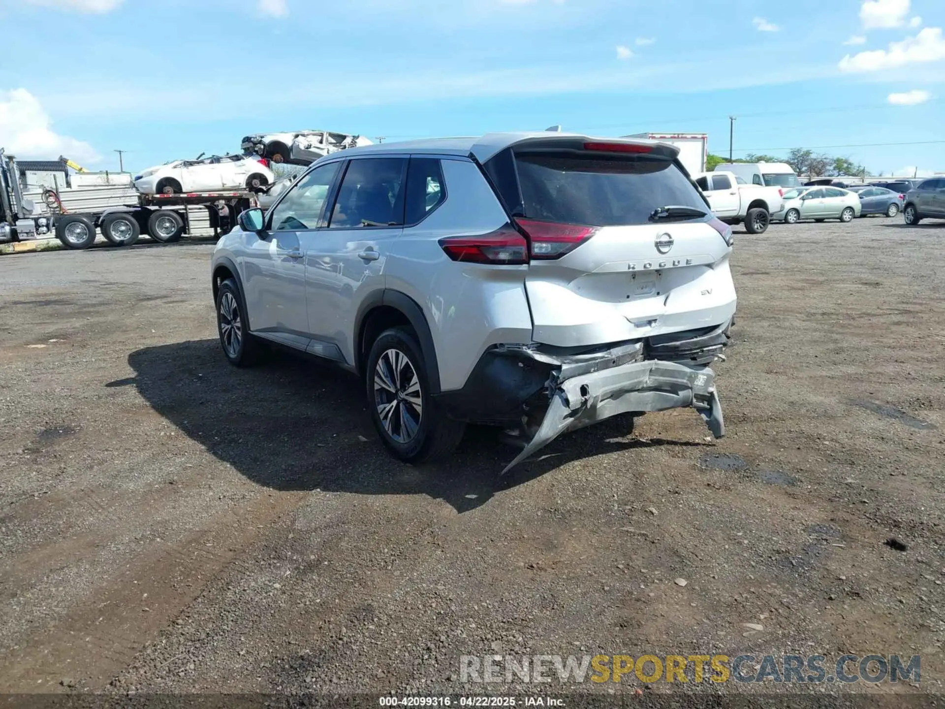3 Photograph of a damaged car 5N1AT3BA9MC765324 NISSAN ROGUE 2021