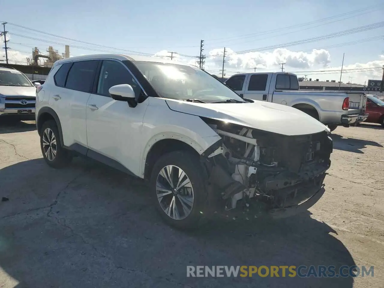 4 Photograph of a damaged car 5N1AT3BAXMC723048 NISSAN ROGUE 2021