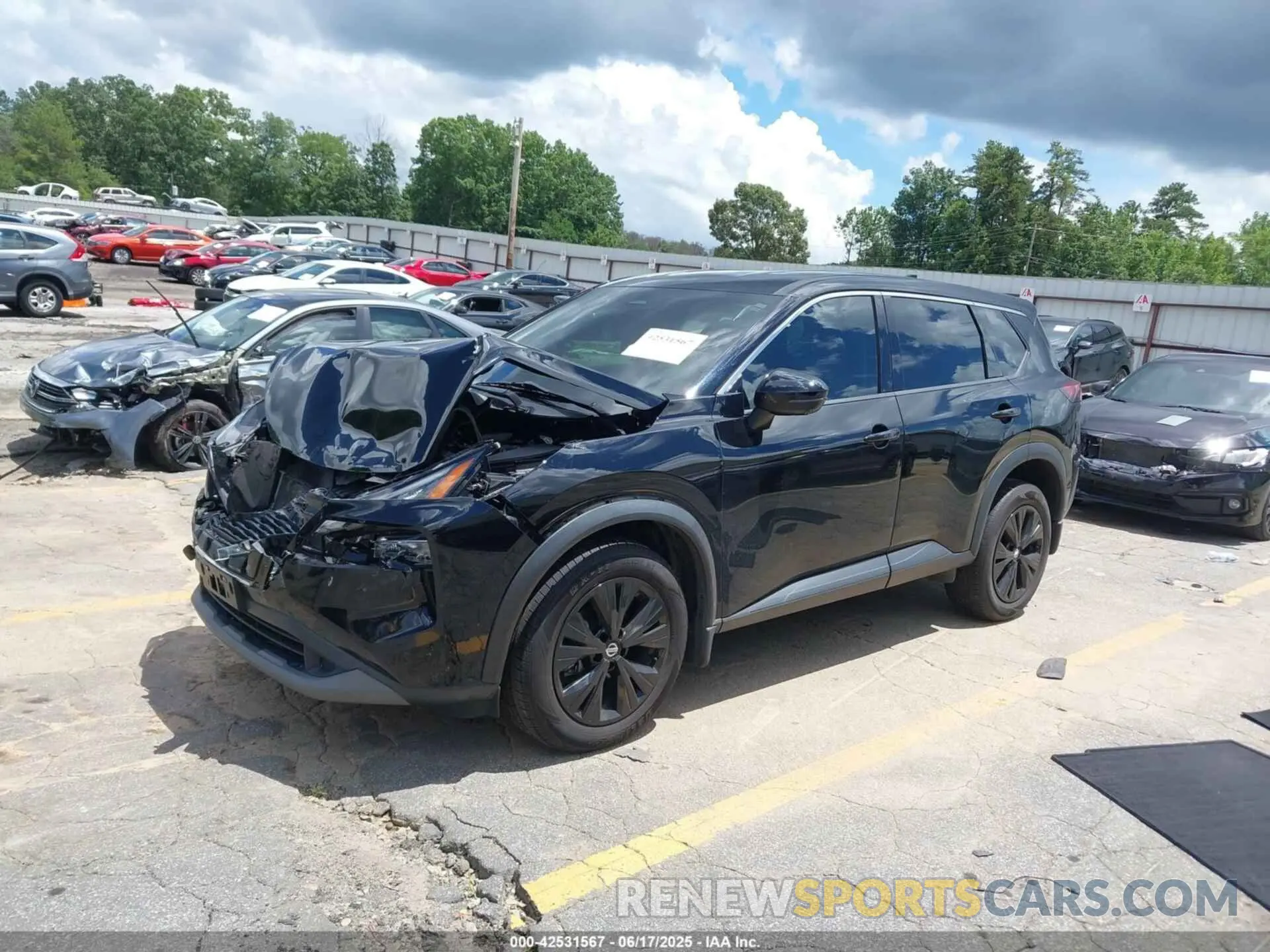 2 Photograph of a damaged car 5N1AT3BB4MC793847 NISSAN ROGUE 2021