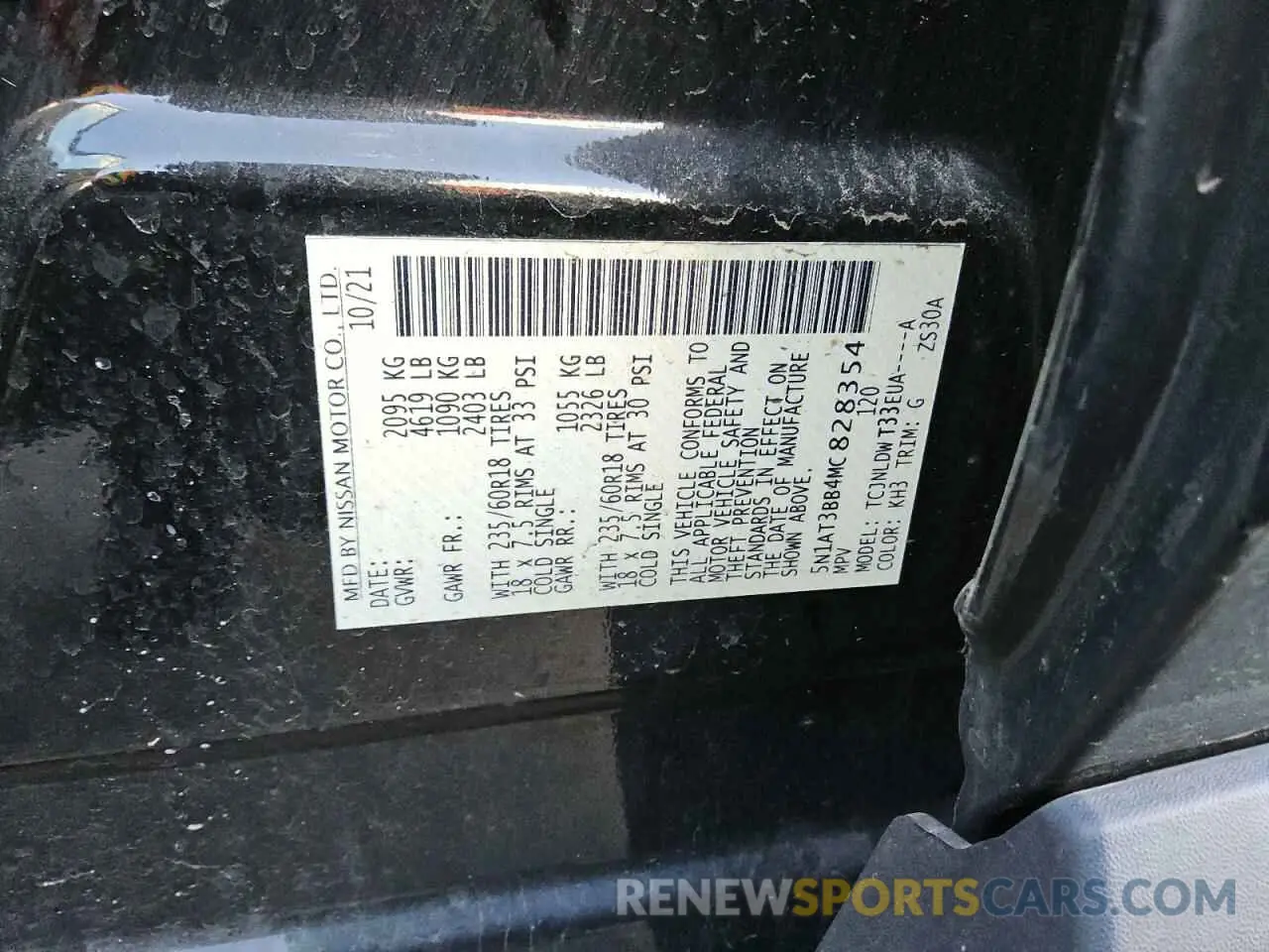 13 Фотография поврежденного автомобиля 5N1AT3BB4MC828354 NISSAN ROGUE 2021