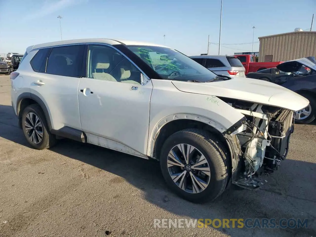 4 Photograph of a damaged car 5N1AT3BB4MC846028 NISSAN ROGUE 2021