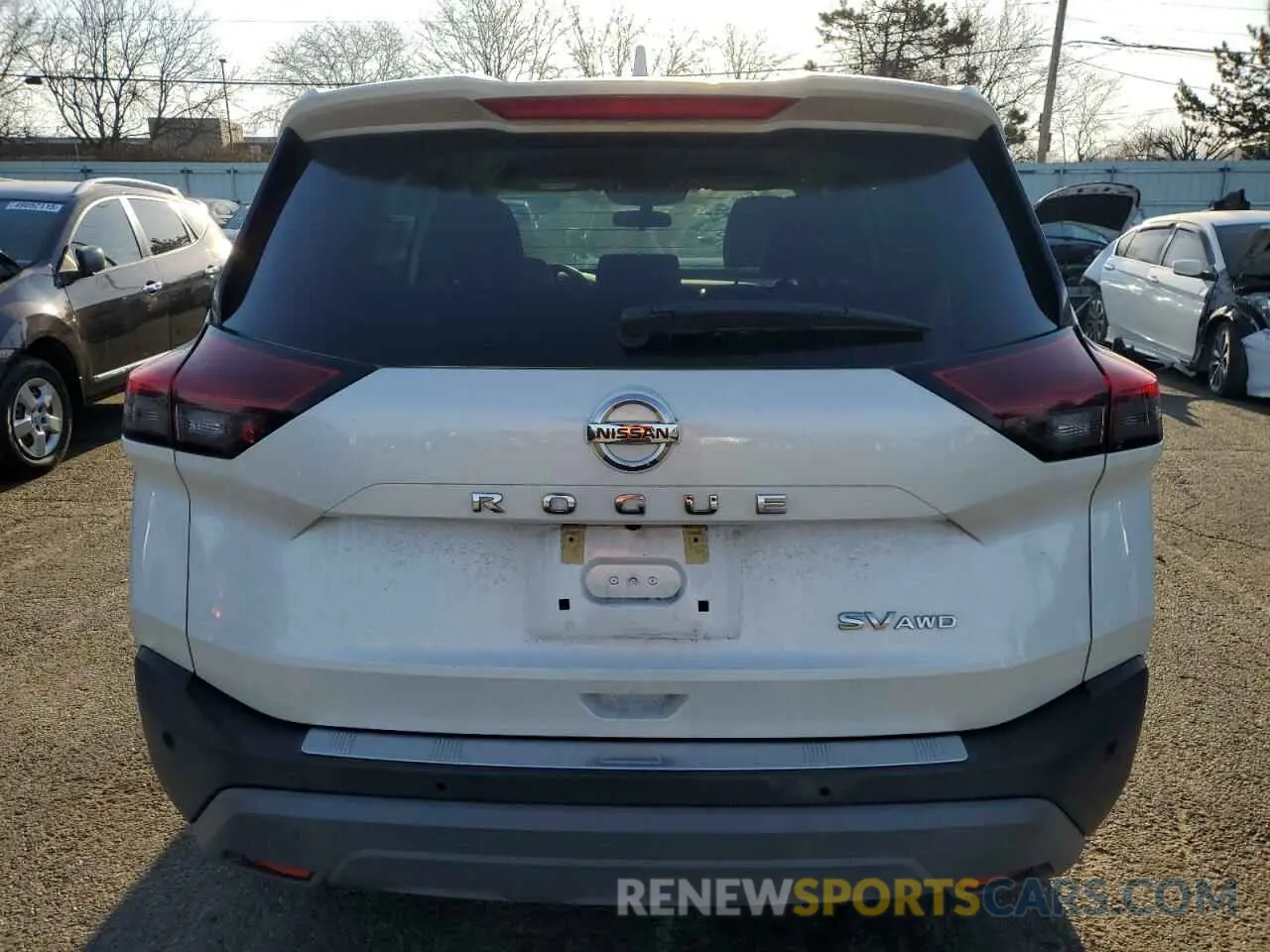 6 Photograph of a damaged car 5N1AT3BB4MC846028 NISSAN ROGUE 2021
