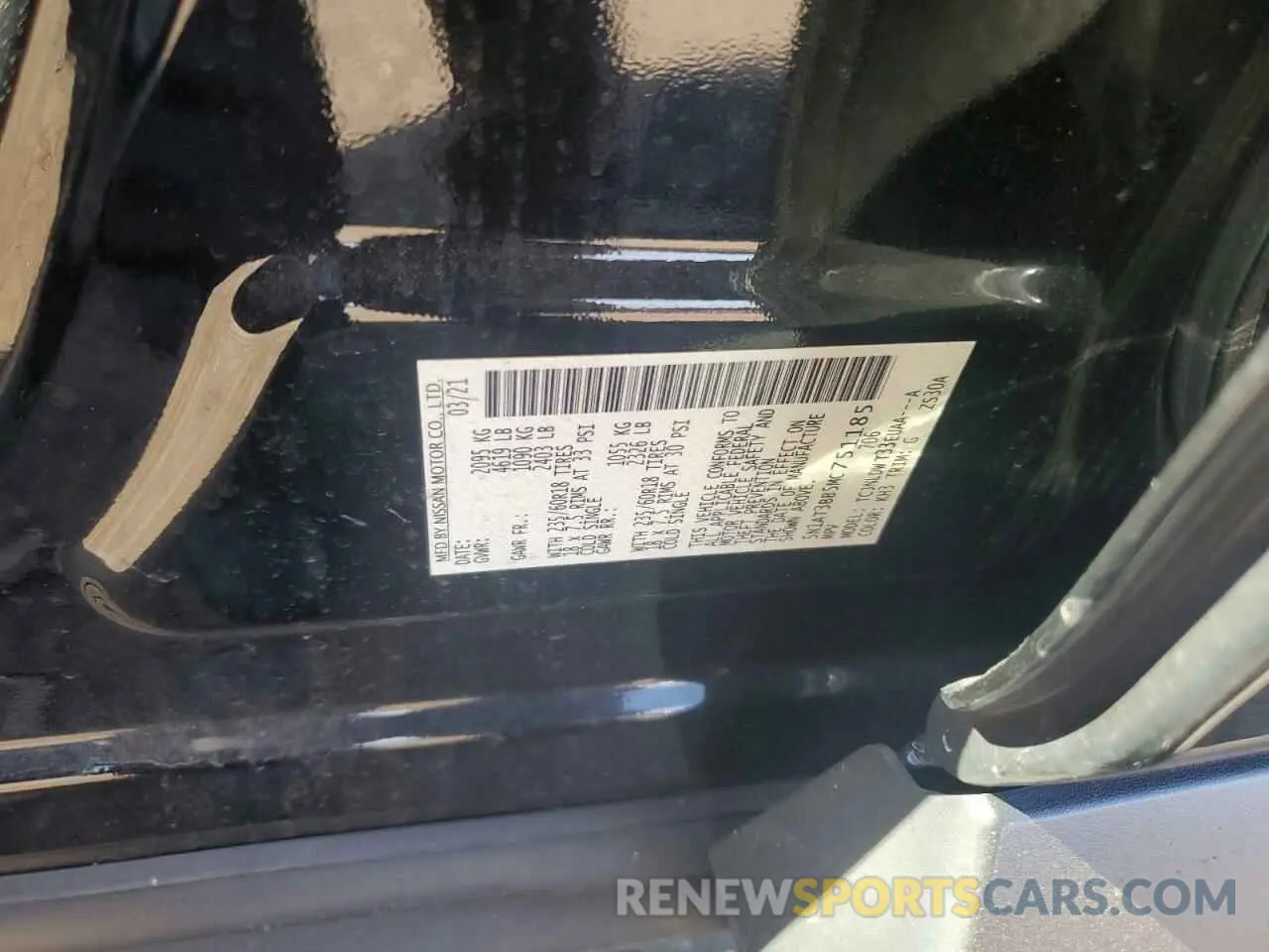 13 Photograph of a damaged car 5N1AT3BB5MC751185 NISSAN ROGUE 2021
