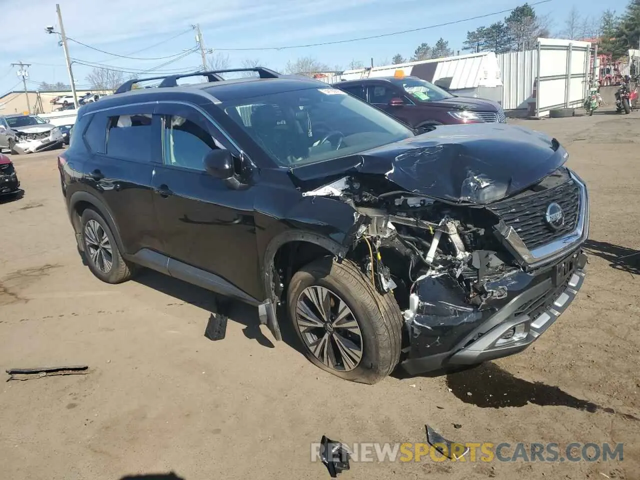 4 Photograph of a damaged car 5N1AT3BB5MC751185 NISSAN ROGUE 2021