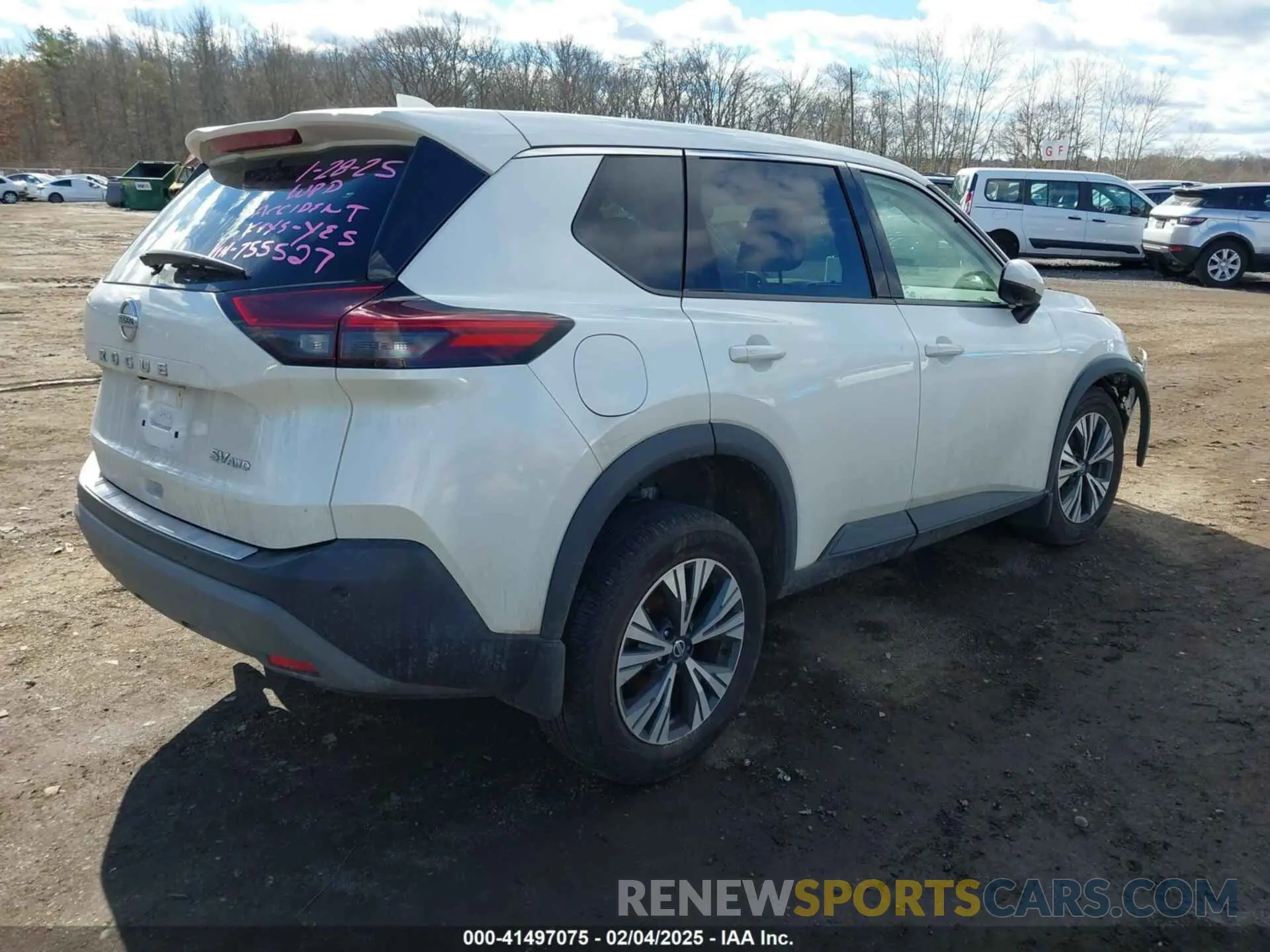 4 Photograph of a damaged car 5N1AT3BB5MC755527 NISSAN ROGUE 2021