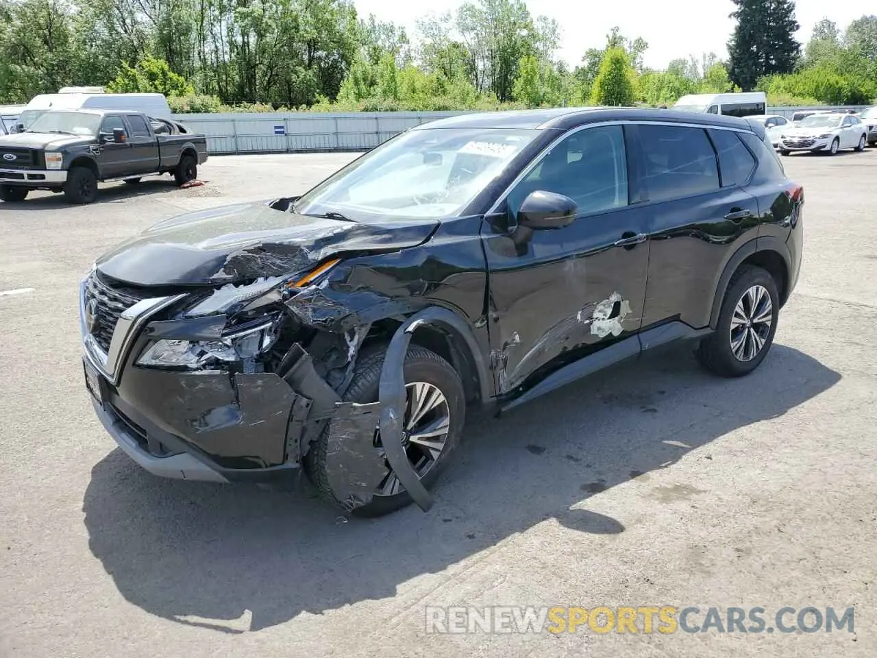 1 Photograph of a damaged car 5N1AT3BB5MC783862 NISSAN ROGUE 2021