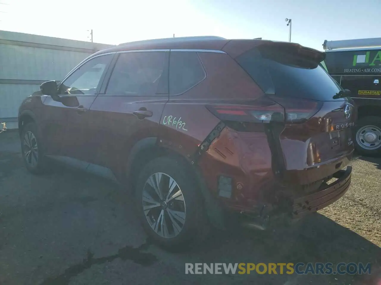 2 Photograph of a damaged car 5N1AT3BB7MC690969 NISSAN ROGUE 2021
