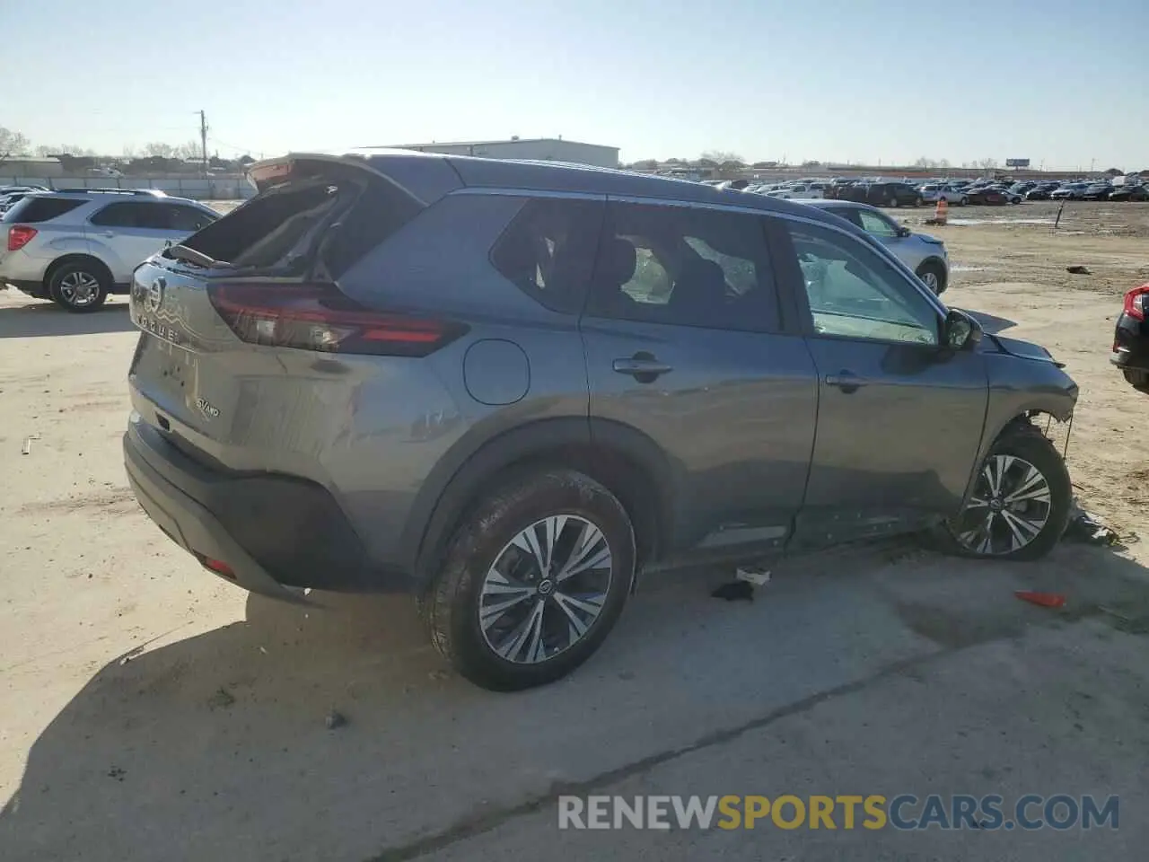 3 Photograph of a damaged car 5N1AT3BB7MC779036 NISSAN ROGUE 2021