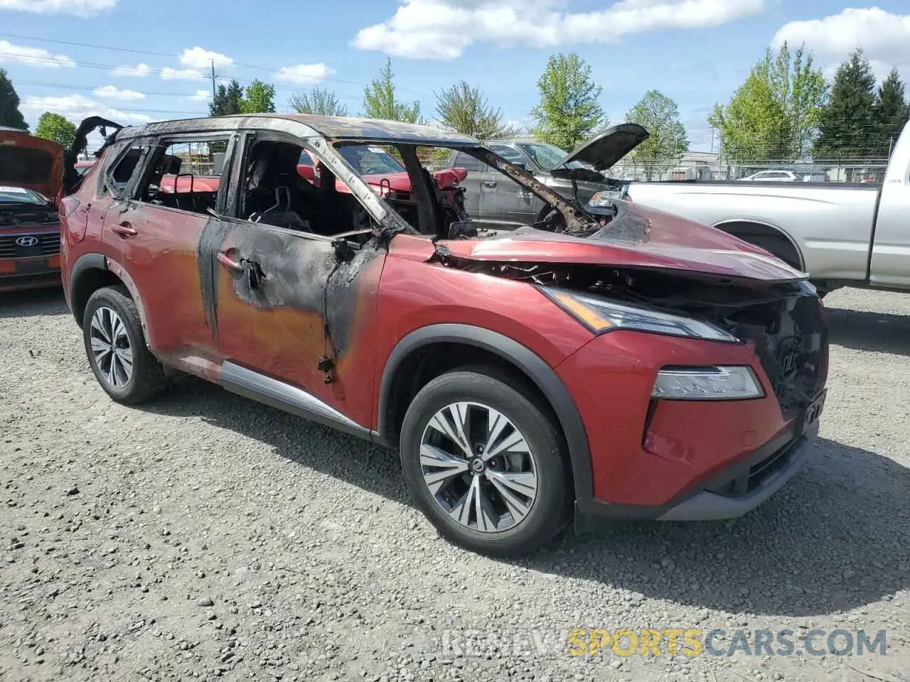 4 Фотография поврежденного автомобиля 5N1AT3BB8MC732789 NISSAN ROGUE 2021