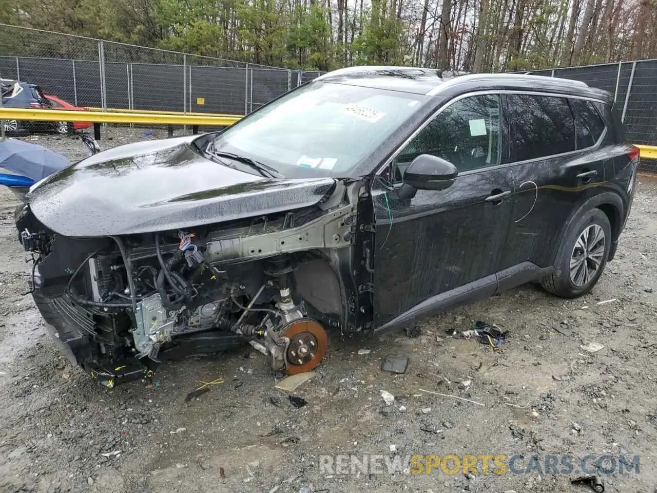 1 Photograph of a damaged car 5N1AT3BBXMC832165 NISSAN ROGUE 2021