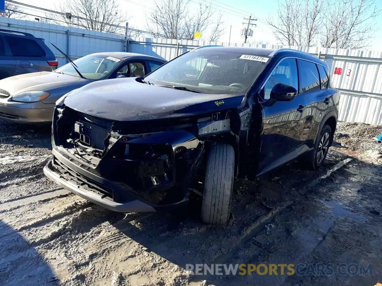 1 Photograph of a damaged car 5N1AT3BBXMC850567 NISSAN ROGUE 2021