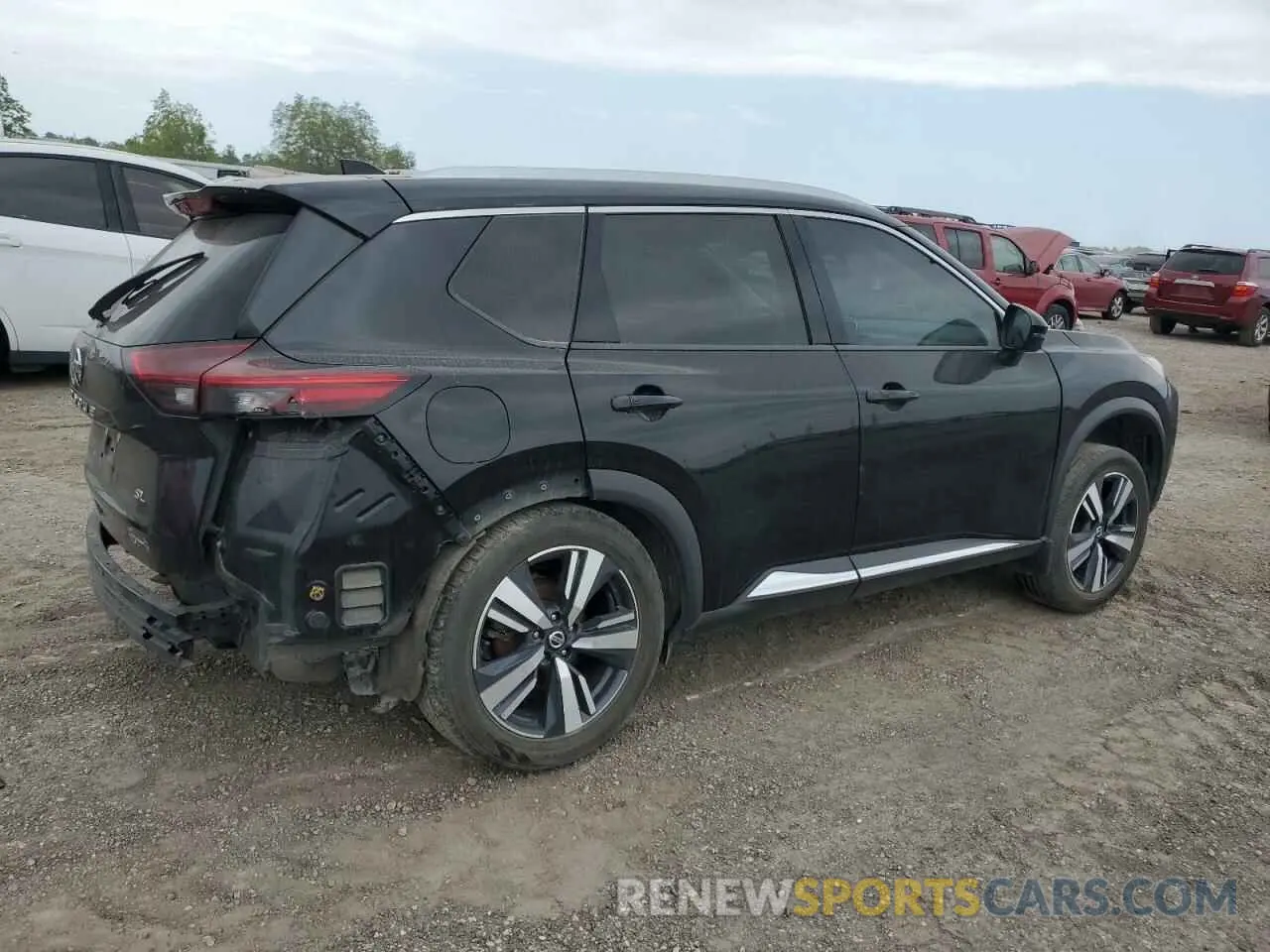 3 Photograph of a damaged car 5N1AT3CA6MC702566 NISSAN ROGUE 2021
