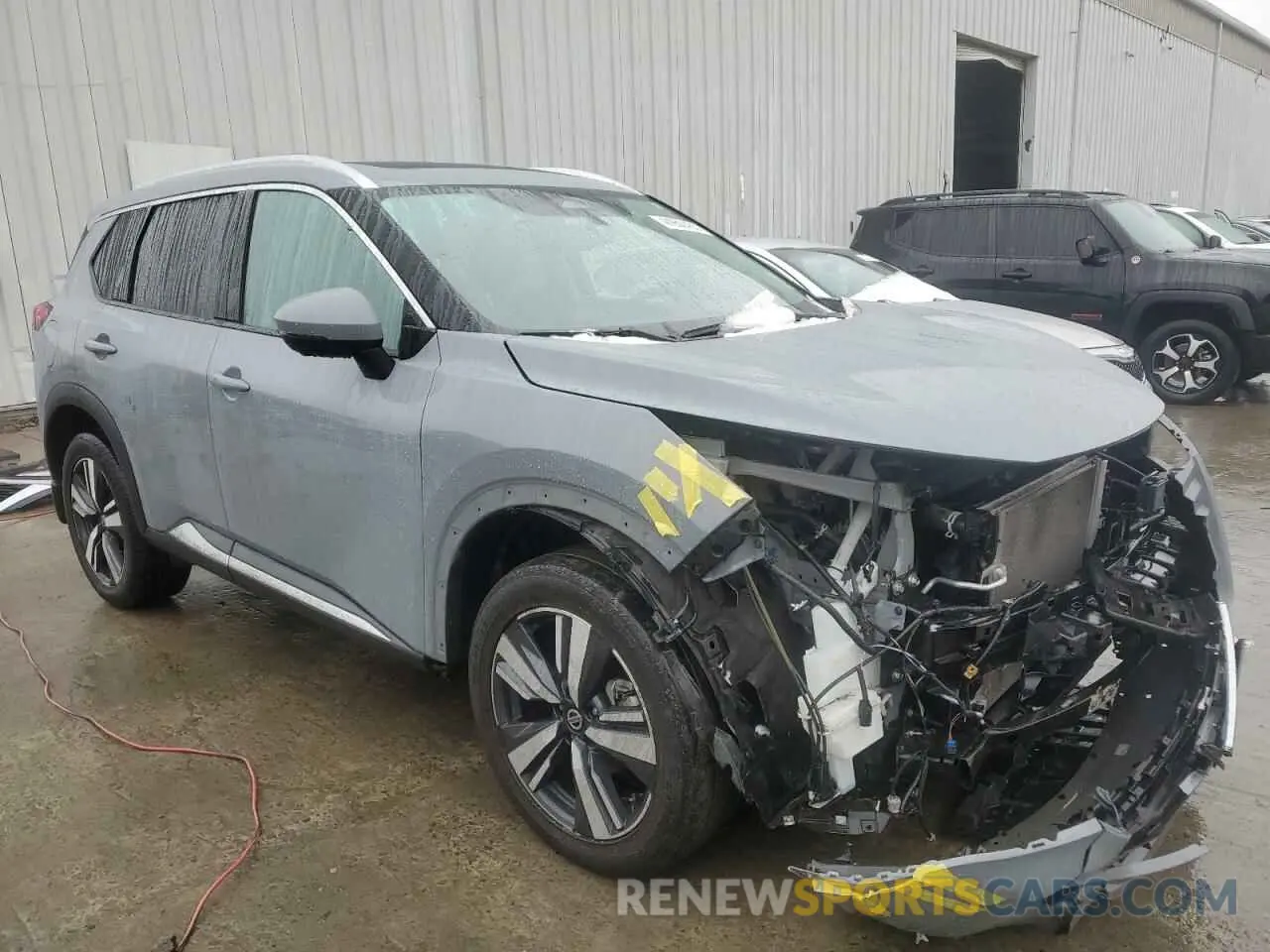 4 Photograph of a damaged car 5N1AT3CB0MC719873 NISSAN ROGUE 2021