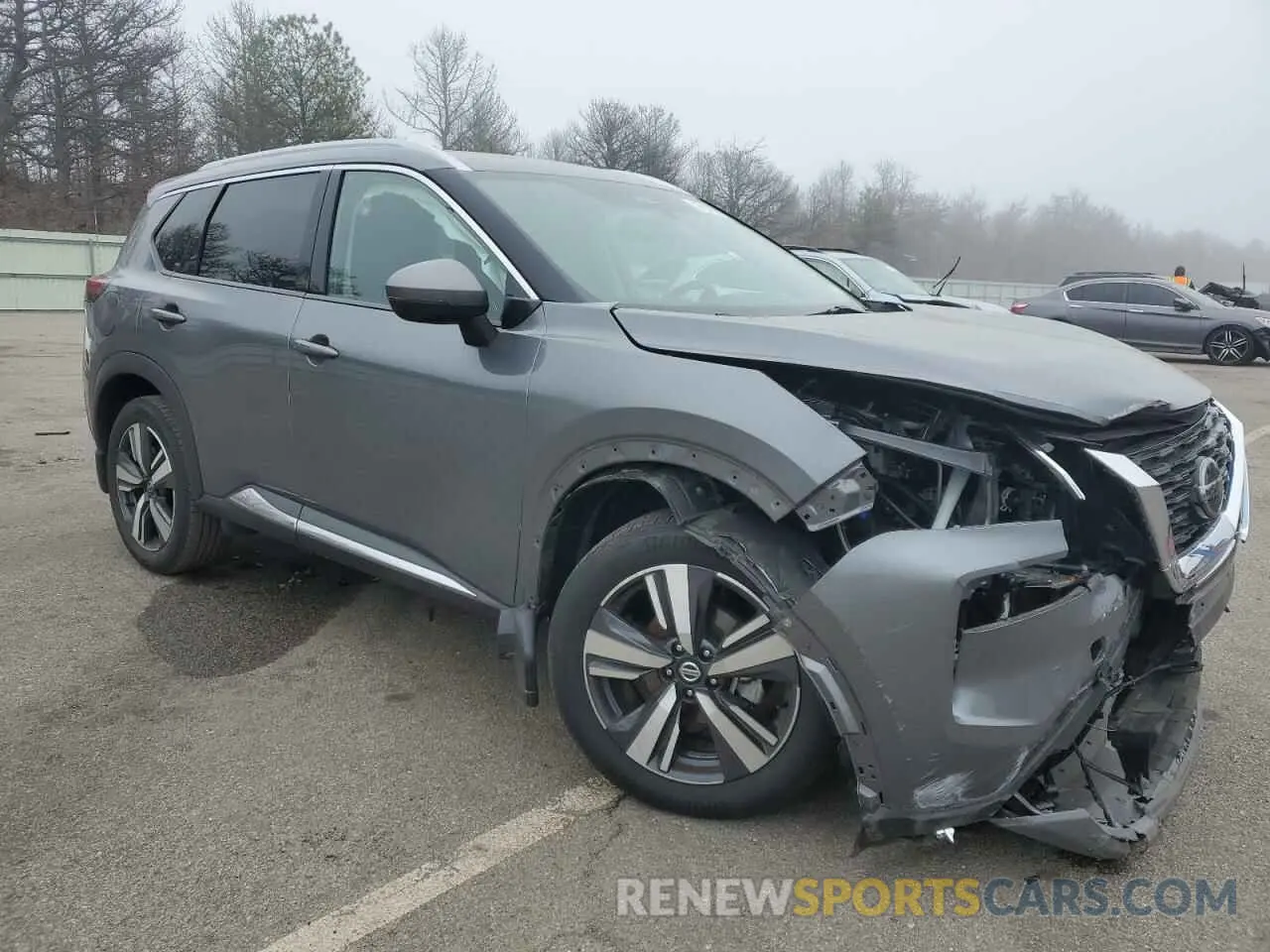 4 Photograph of a damaged car 5N1AT3CB6MC762680 NISSAN ROGUE 2021