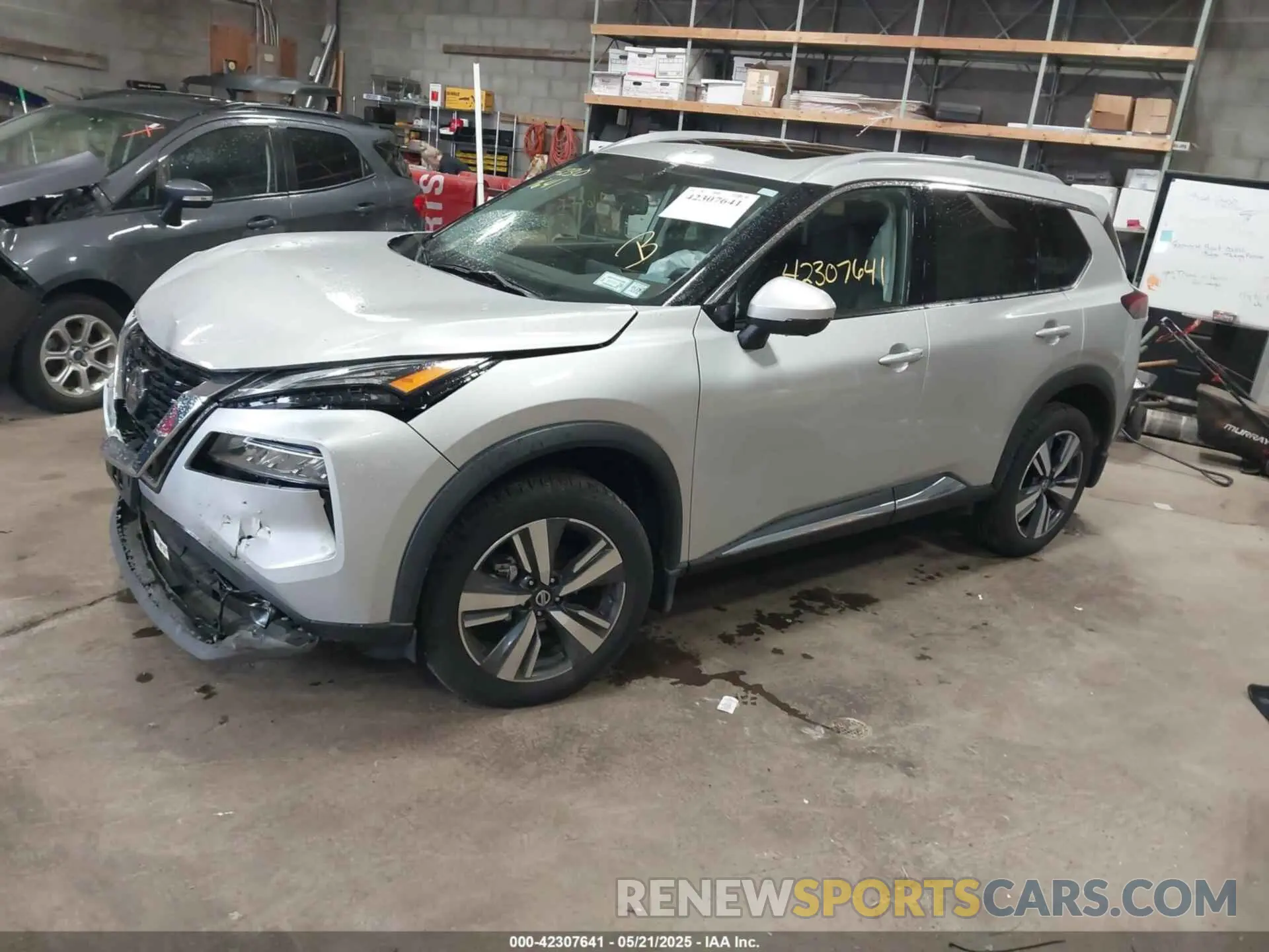 2 Photograph of a damaged car 5N1AT3CB9MC766691 NISSAN ROGUE 2021