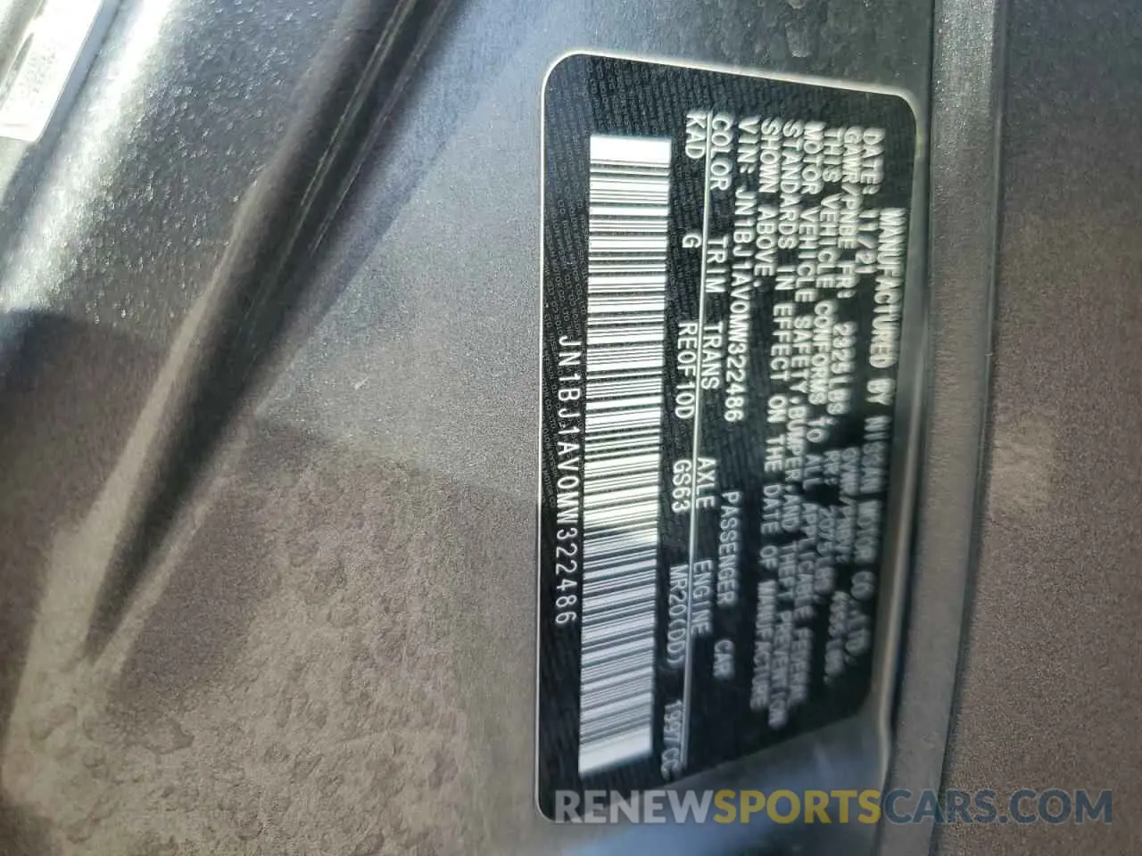 15 Photograph of a damaged car JN1BJ1AV0MW322486 NISSAN ROGUE 2021