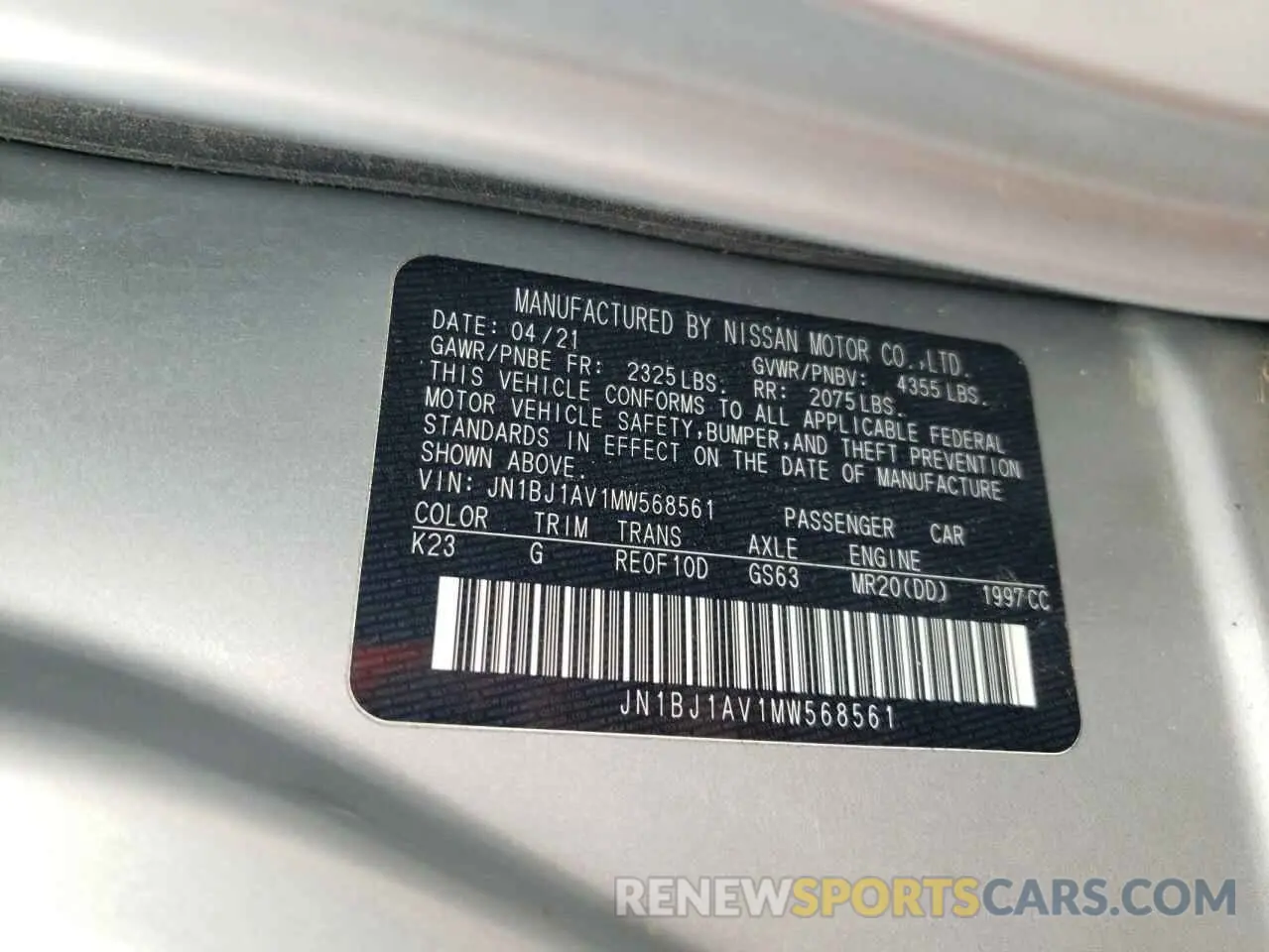 13 Фотография поврежденного автомобиля JN1BJ1AV1MW568561 NISSAN ROGUE 2021