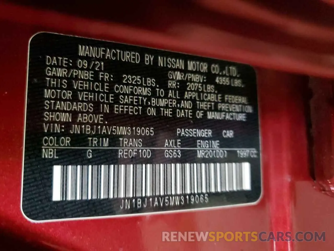 13 Фотография поврежденного автомобиля JN1BJ1AV5MW319065 NISSAN ROGUE 2021