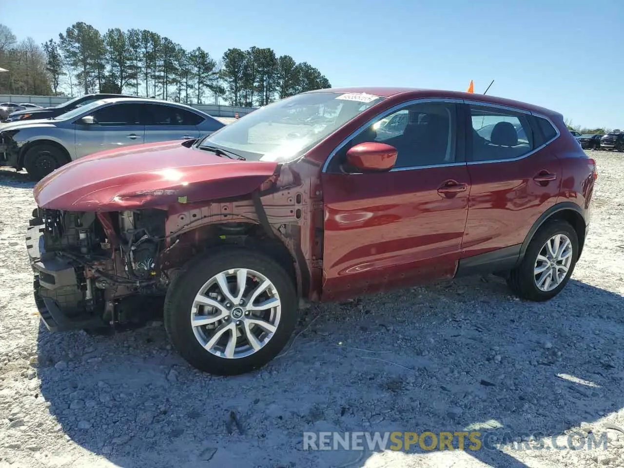 1 Photograph of a damaged car JN1BJ1AV8MW317715 NISSAN ROGUE 2021