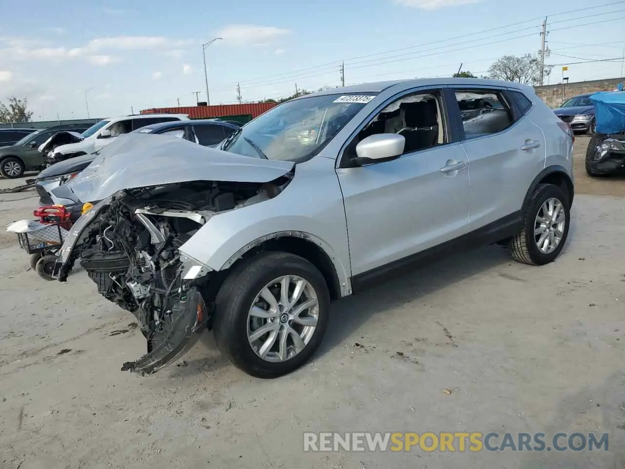 1 Photograph of a damaged car JN1BJ1AV8MW560781 NISSAN ROGUE 2021