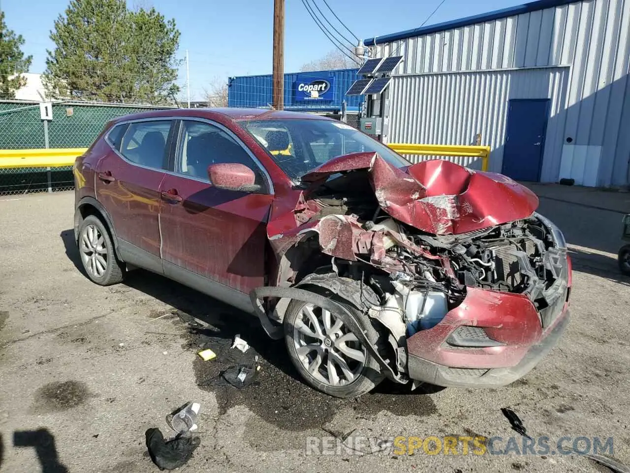 4 Photograph of a damaged car JN1BJ1AW0MW448940 NISSAN ROGUE 2021