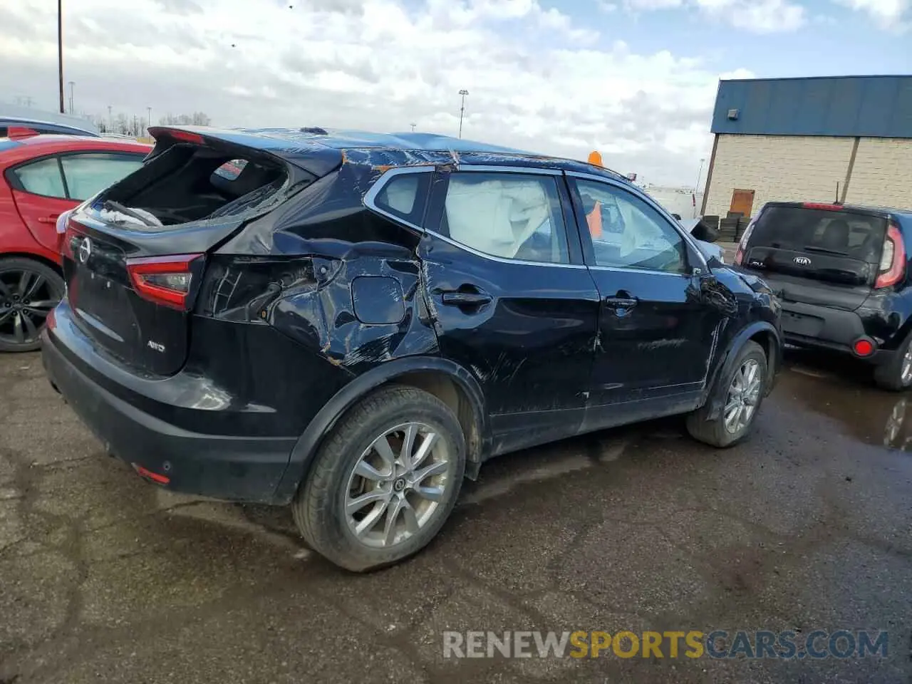 3 Фотография поврежденного автомобиля JN1BJ1AW4MW662670 NISSAN ROGUE 2021